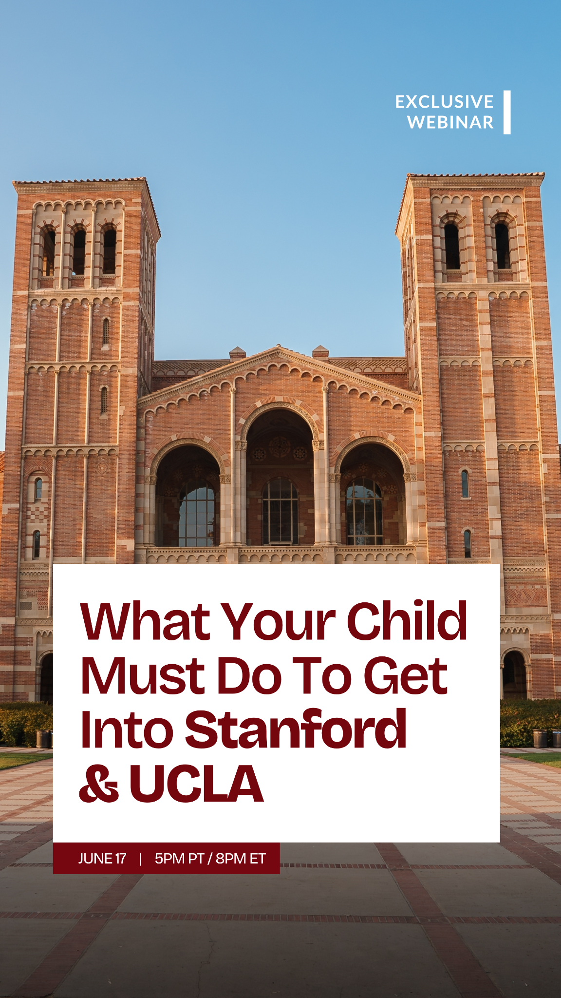 Crimson Education Facebook ad