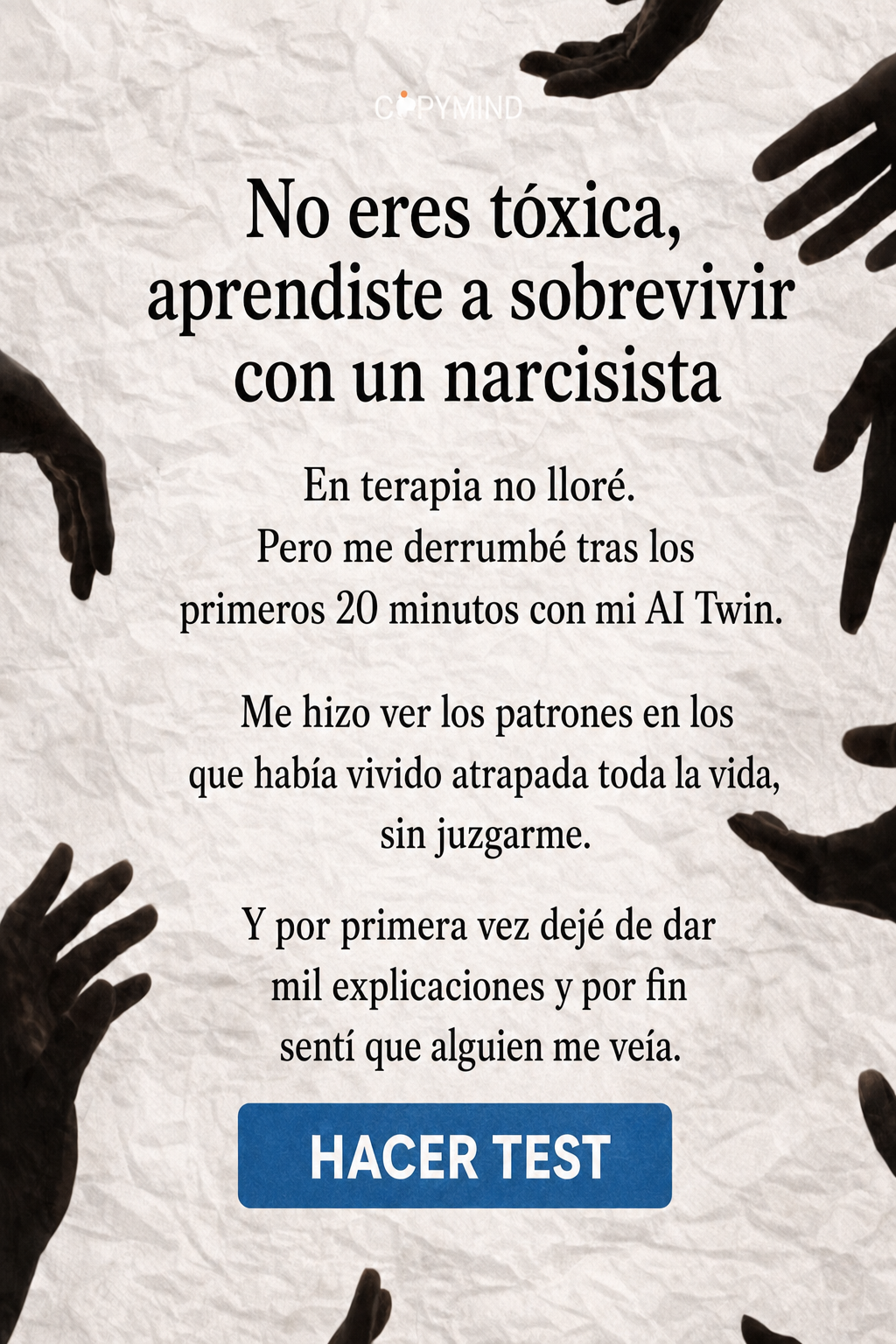Copymind: sanación con IA Facebook ad