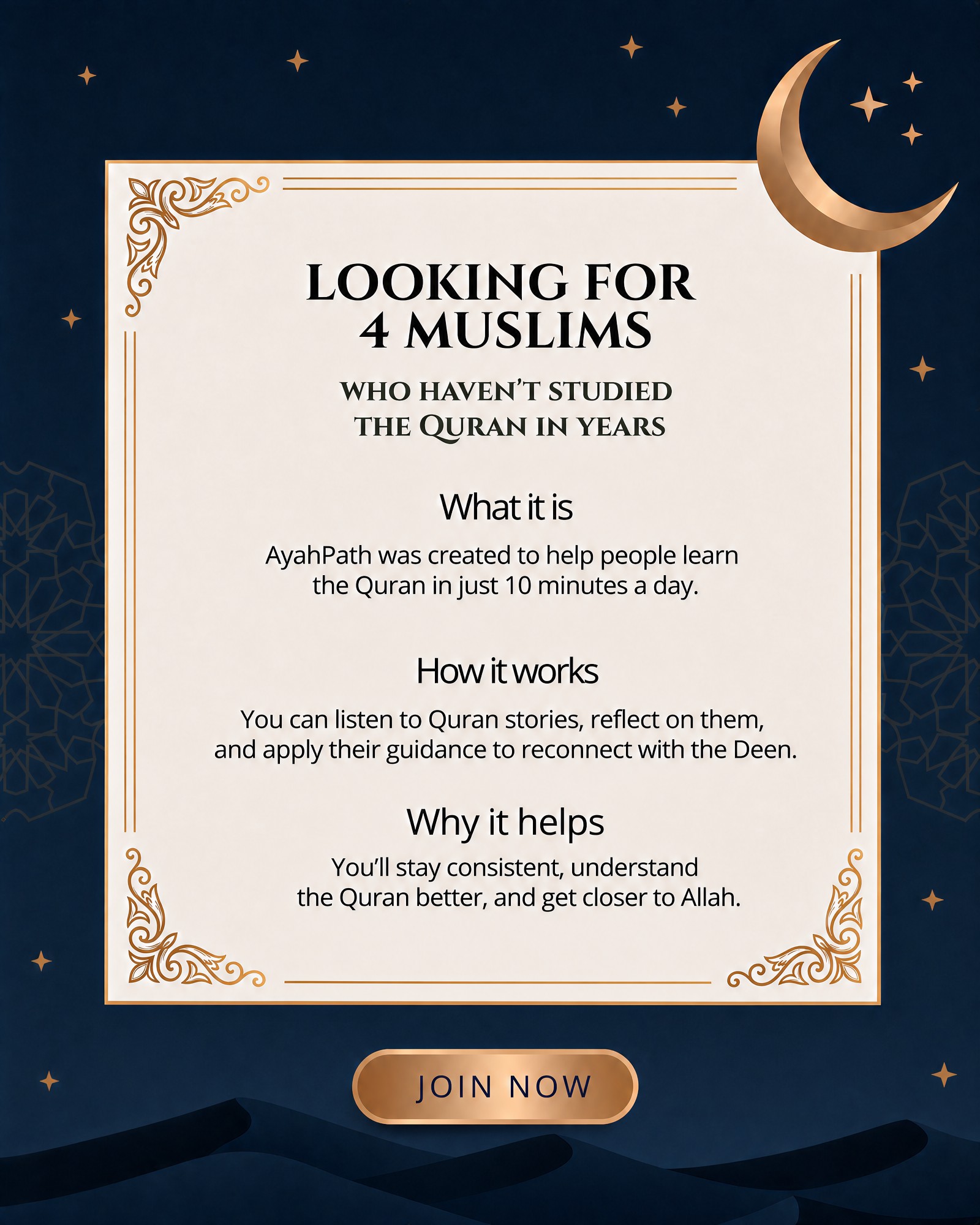 Imam Advice Daily Facebook ad