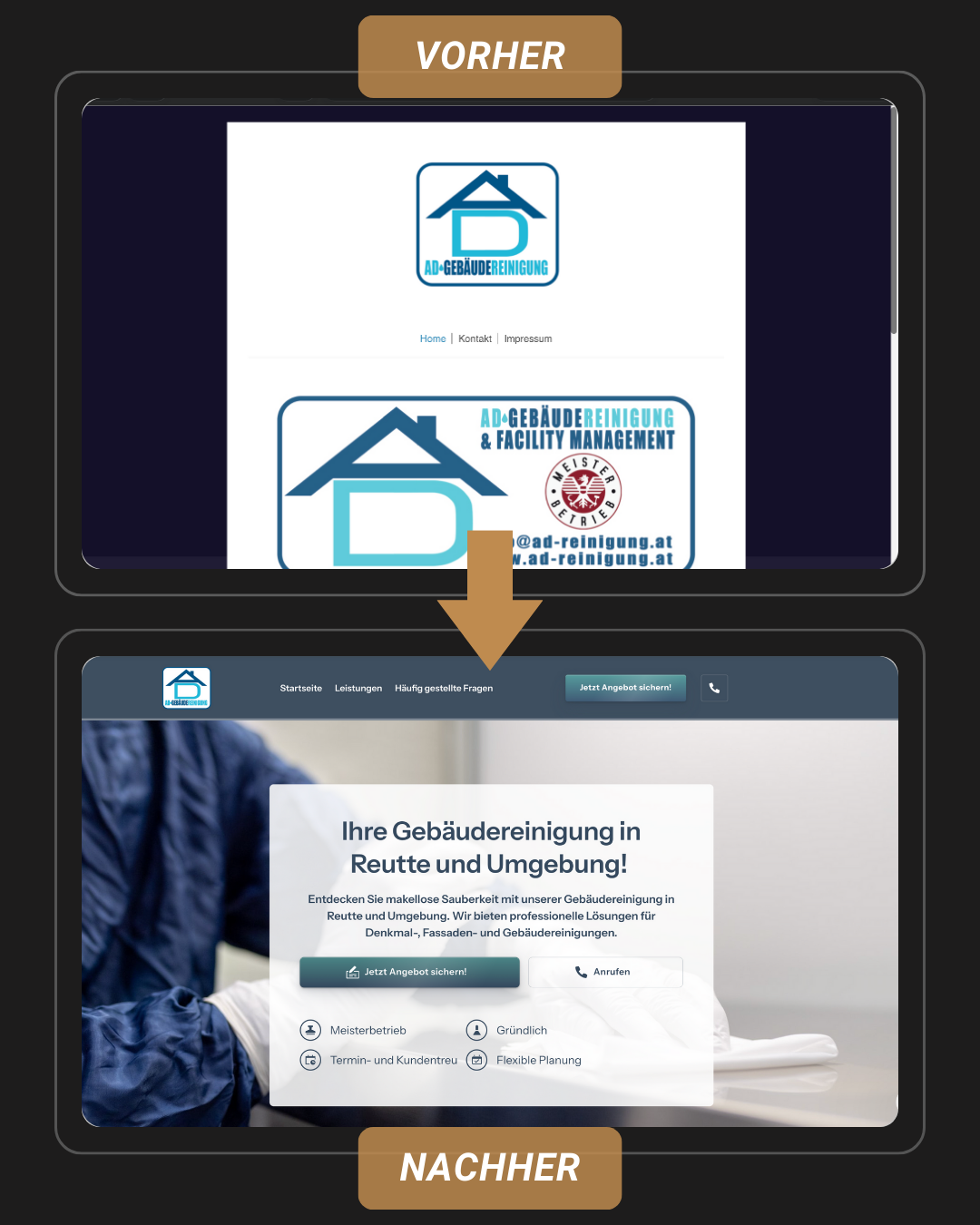 Eray Eroglu - M&E Webdesign Facebook ad