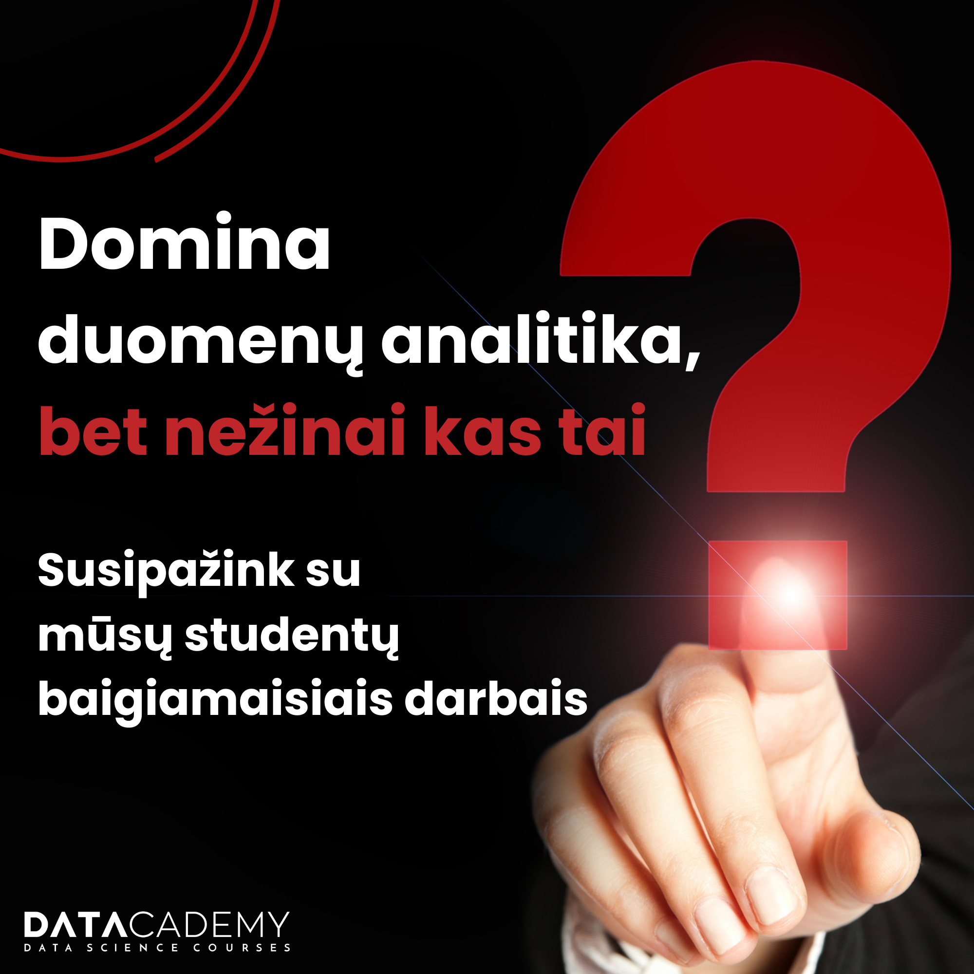 Datacademy Lietuva Facebook ad