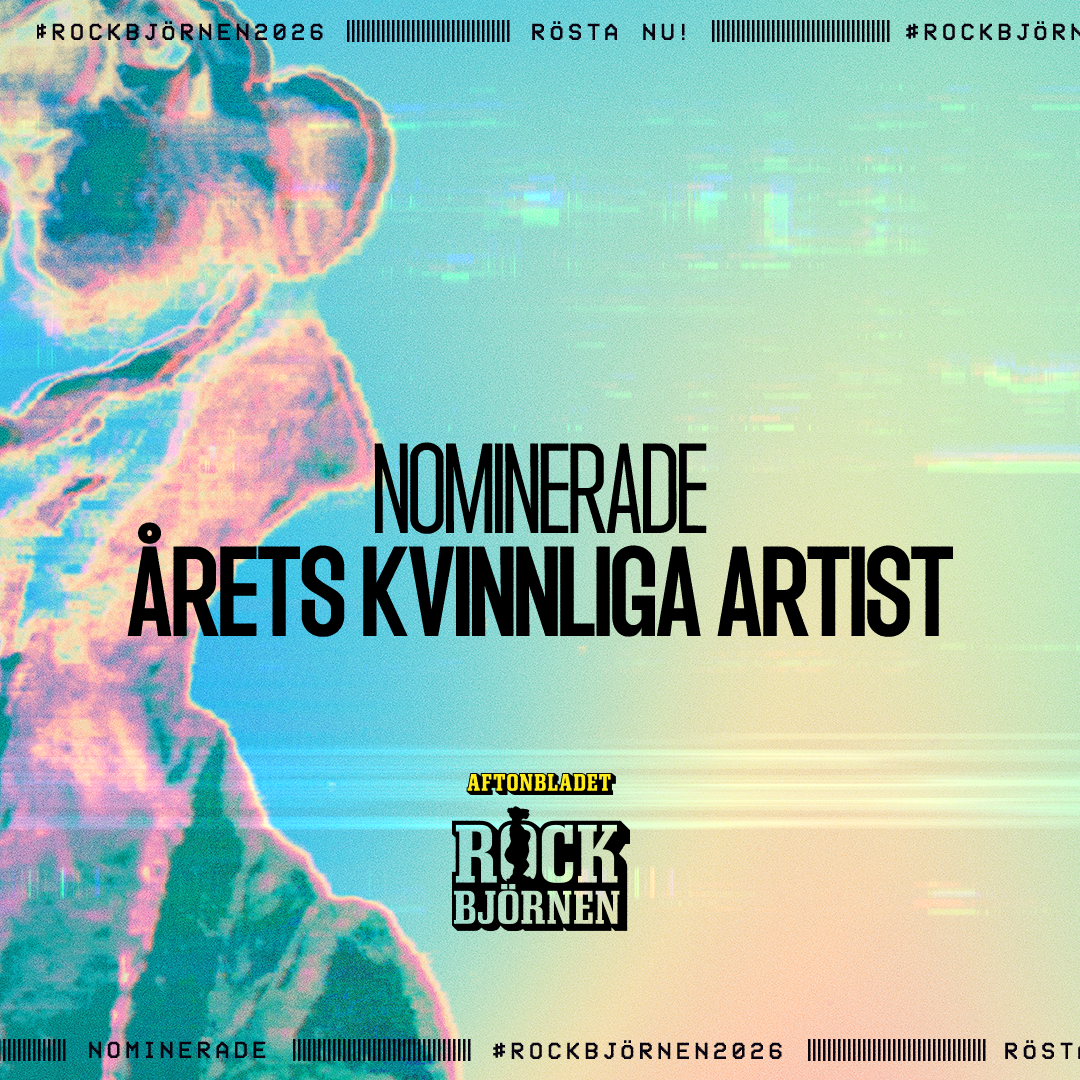 Aftonbladet Nöje Facebook ad: Rösta på Årets Kvinnliga Artist till Rockbjörnen 2026!