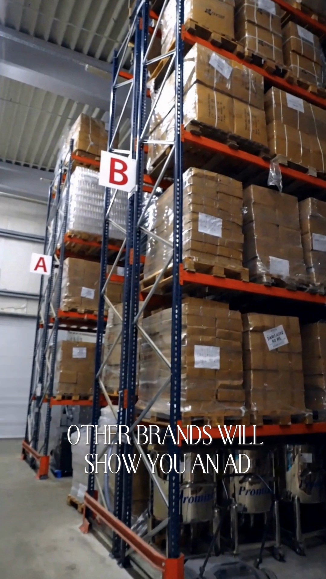 Parfen UK Facebook ad: We're a factory, not a store.