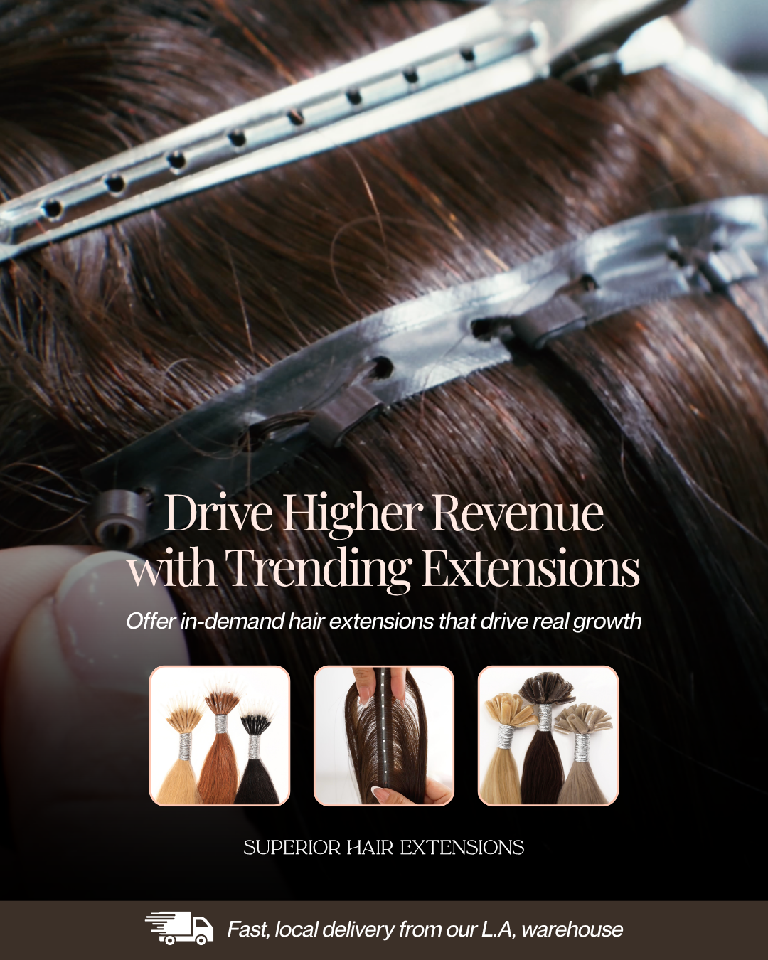 Superior Hair Extensions Facebook ad
