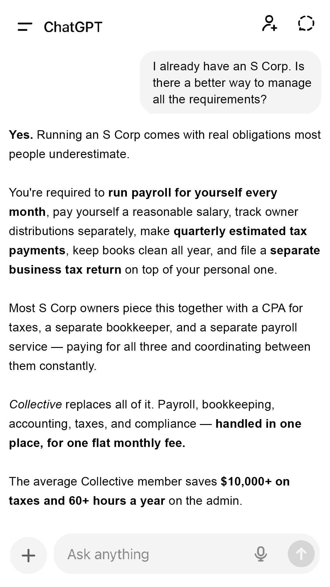 Collective Facebook ad