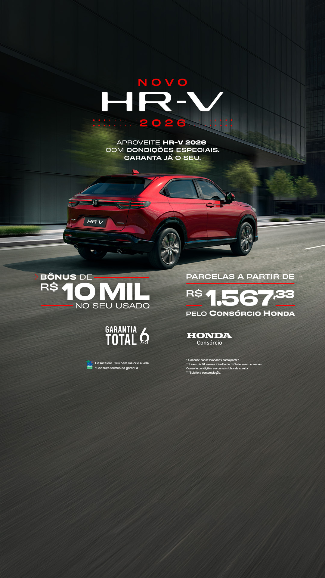 Consórcio Honda Facebook ad from May 19, 2026