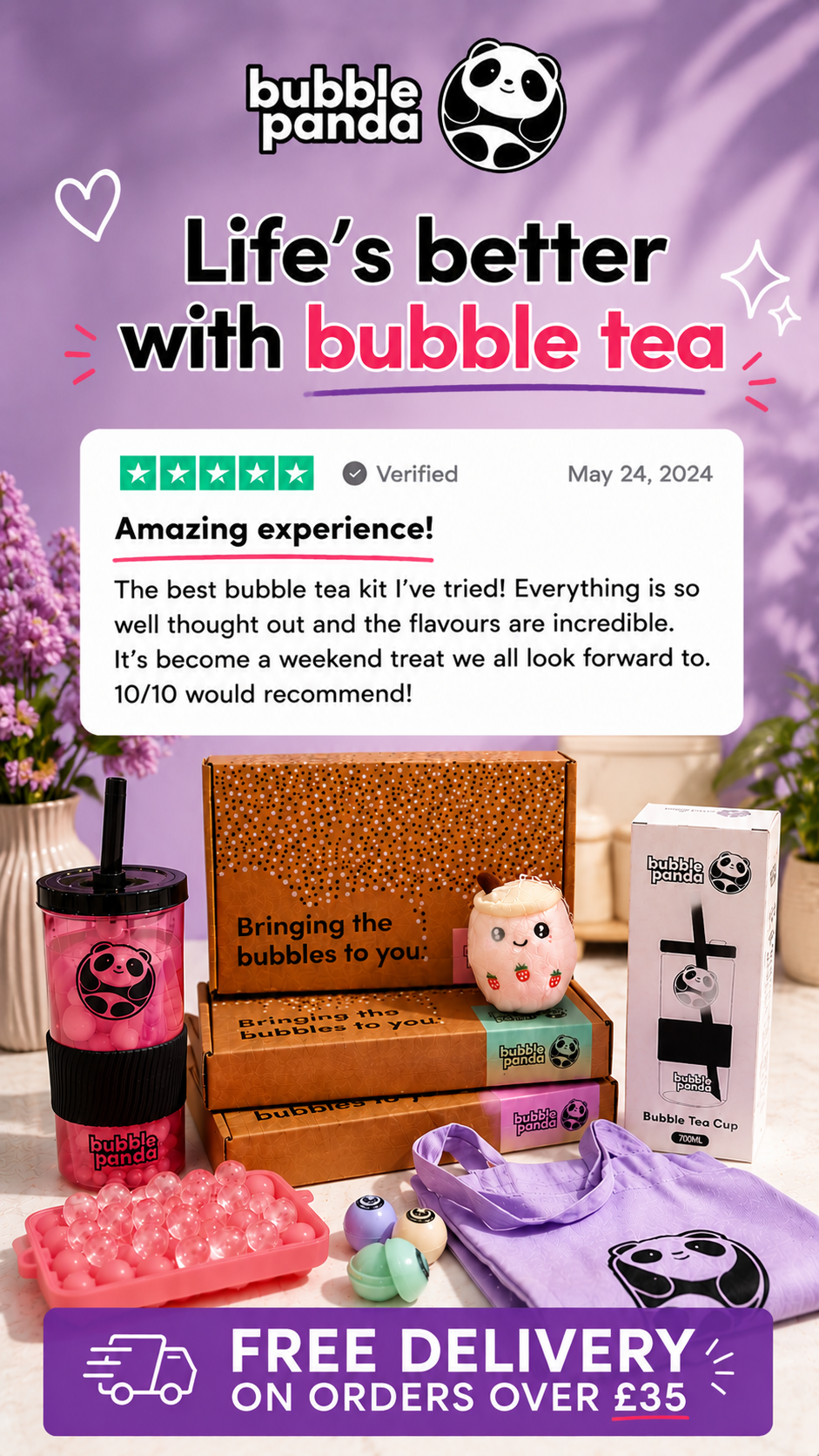 Bubble Panda Facebook ad