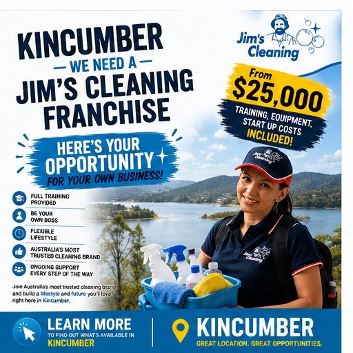 Jim's Cleaning Central Coast Facebook ad: Ever thought about running your own business?
