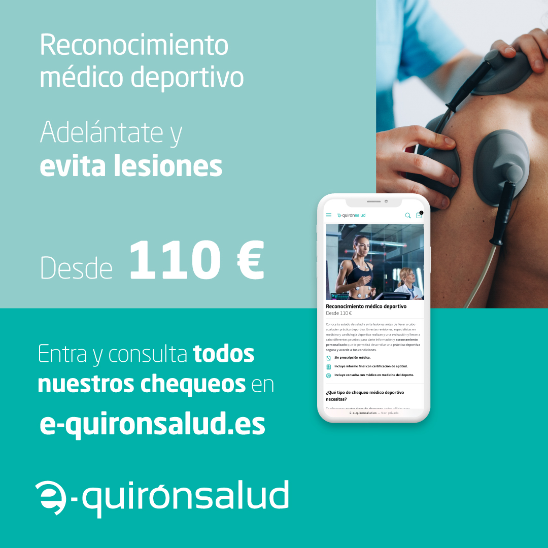 quirónsalud Facebook ad: Chequeos Médicos Deportivos