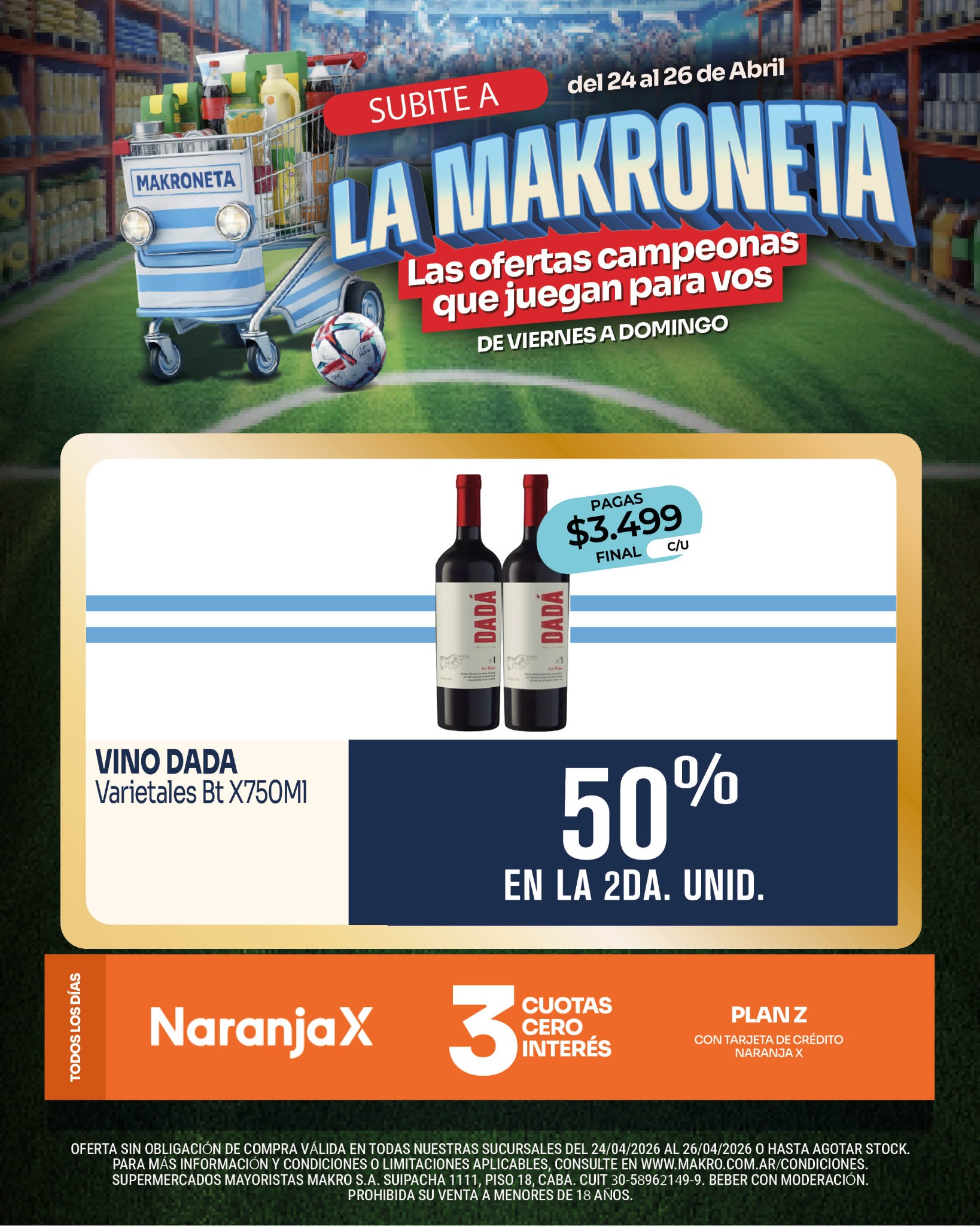 Makro Argentina Facebook ad from Apr 24, 2026