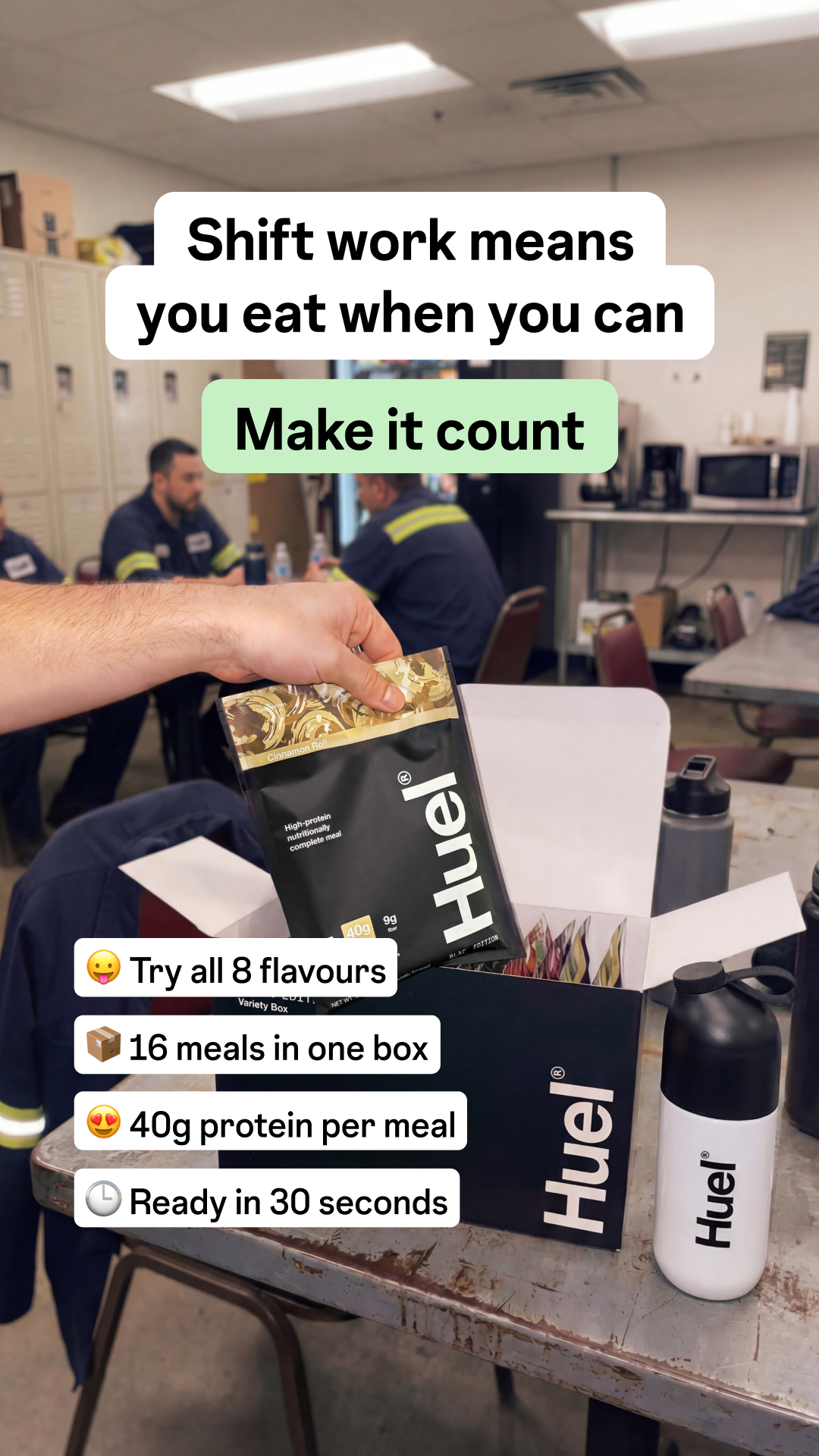 Huel Facebook ad