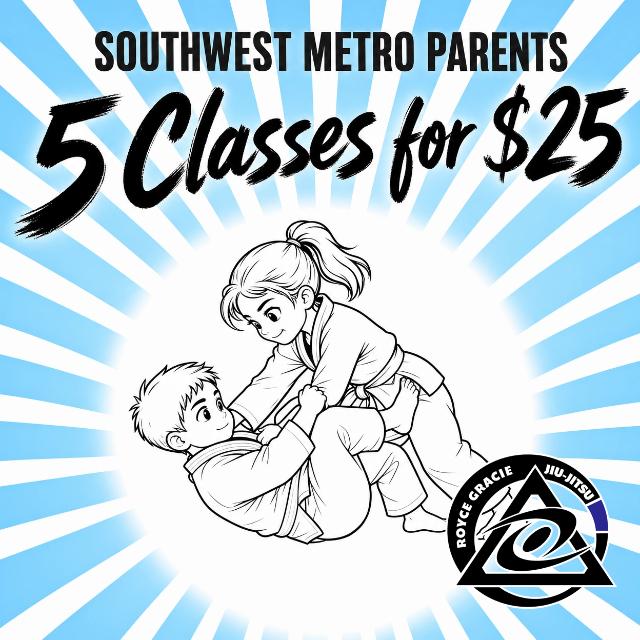 Royce Gracie Jiu Jitsu Academy Shakopee, MN Facebook ad: Start With 5 Classes