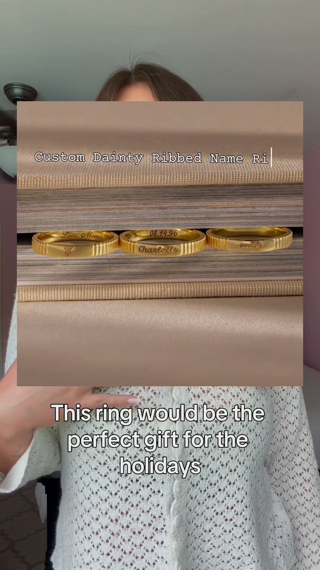Caitlyn Minimalist Facebook ad: Jewelry You’ll Live In