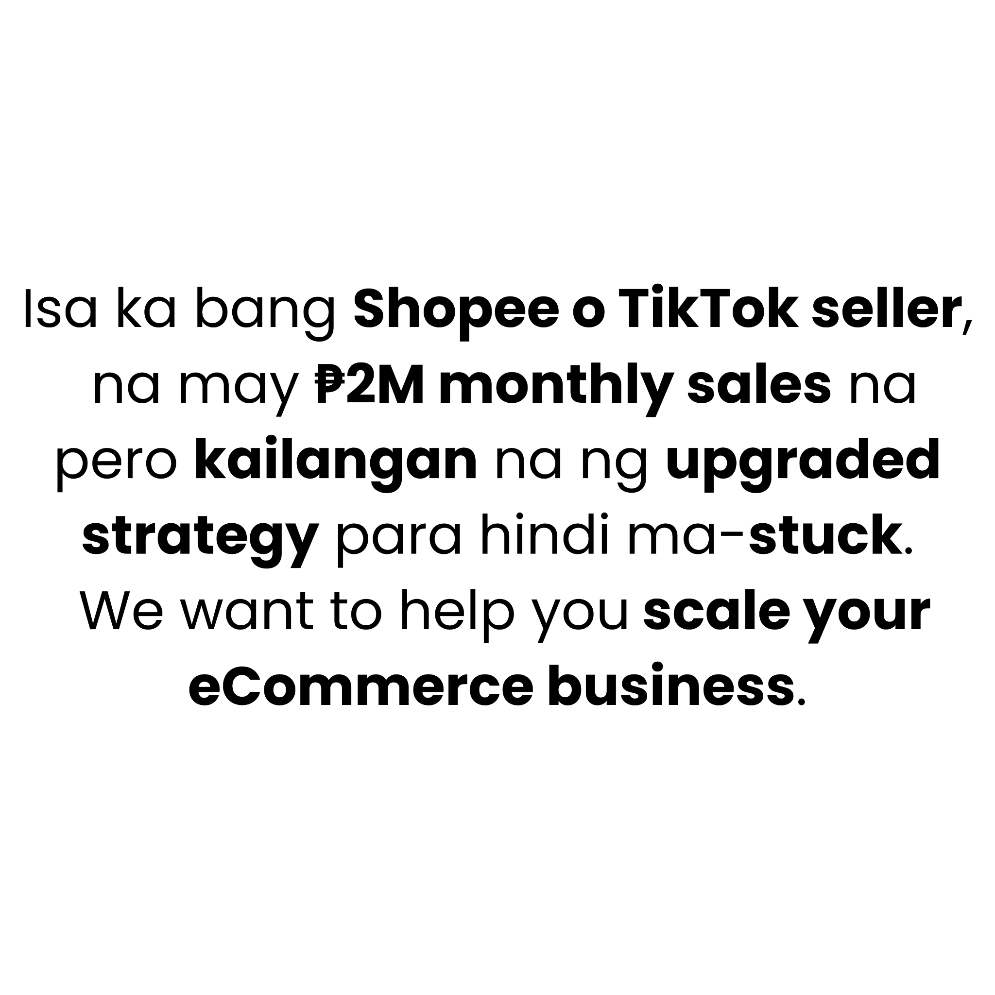 ECOM Accelerator Facebook ad