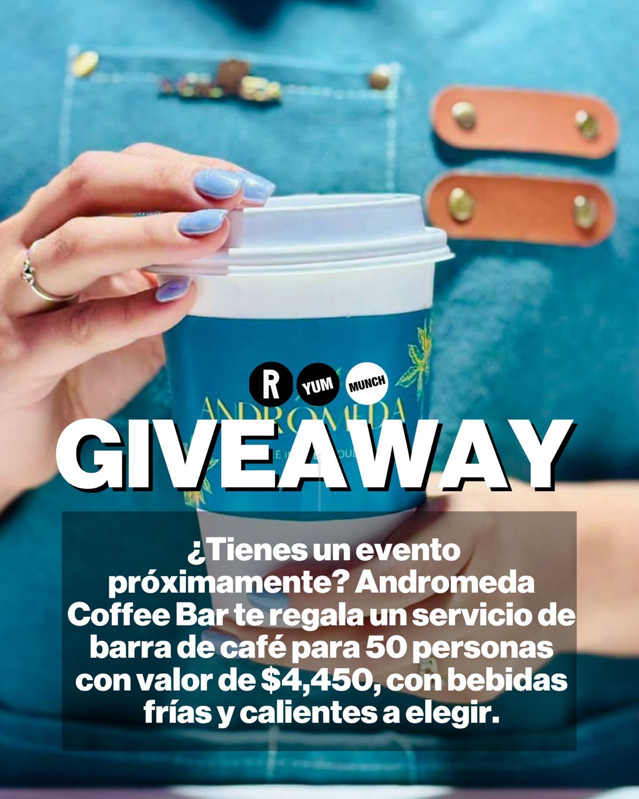 Andromeda Coffee Facebook ad: GIVEAWAY Residente X Andromeda Coffee Bar!