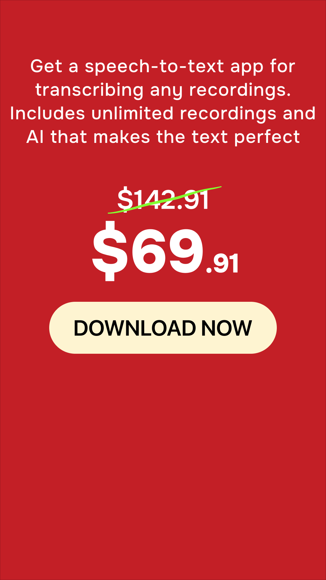 Letterly Facebook ad
