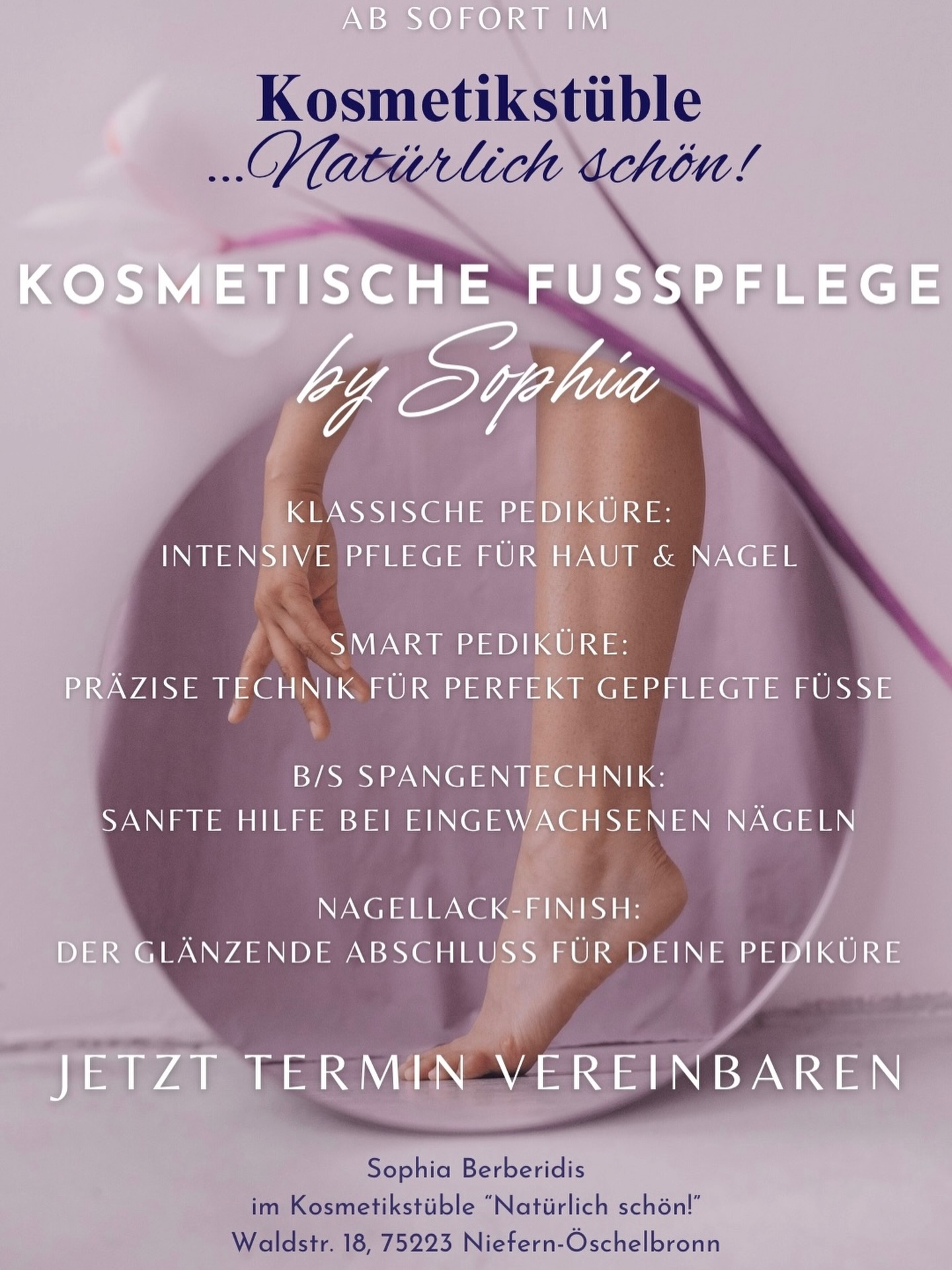 Fusspflege by Sophia Facebook ad from Mar 25, 2026