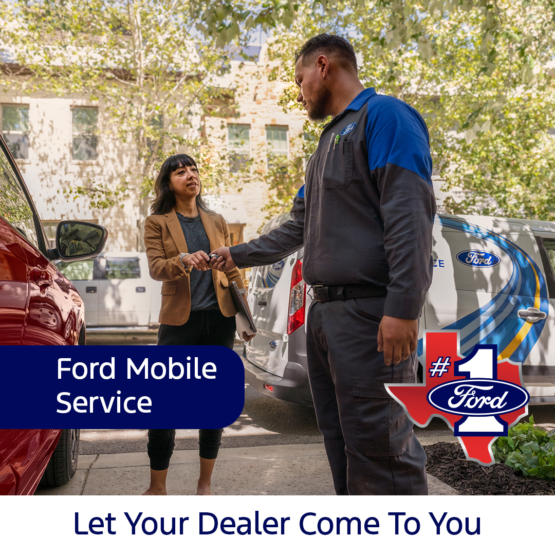 Houston Area Ford Dealers Facebook ad: The convenience of owning a Ford.