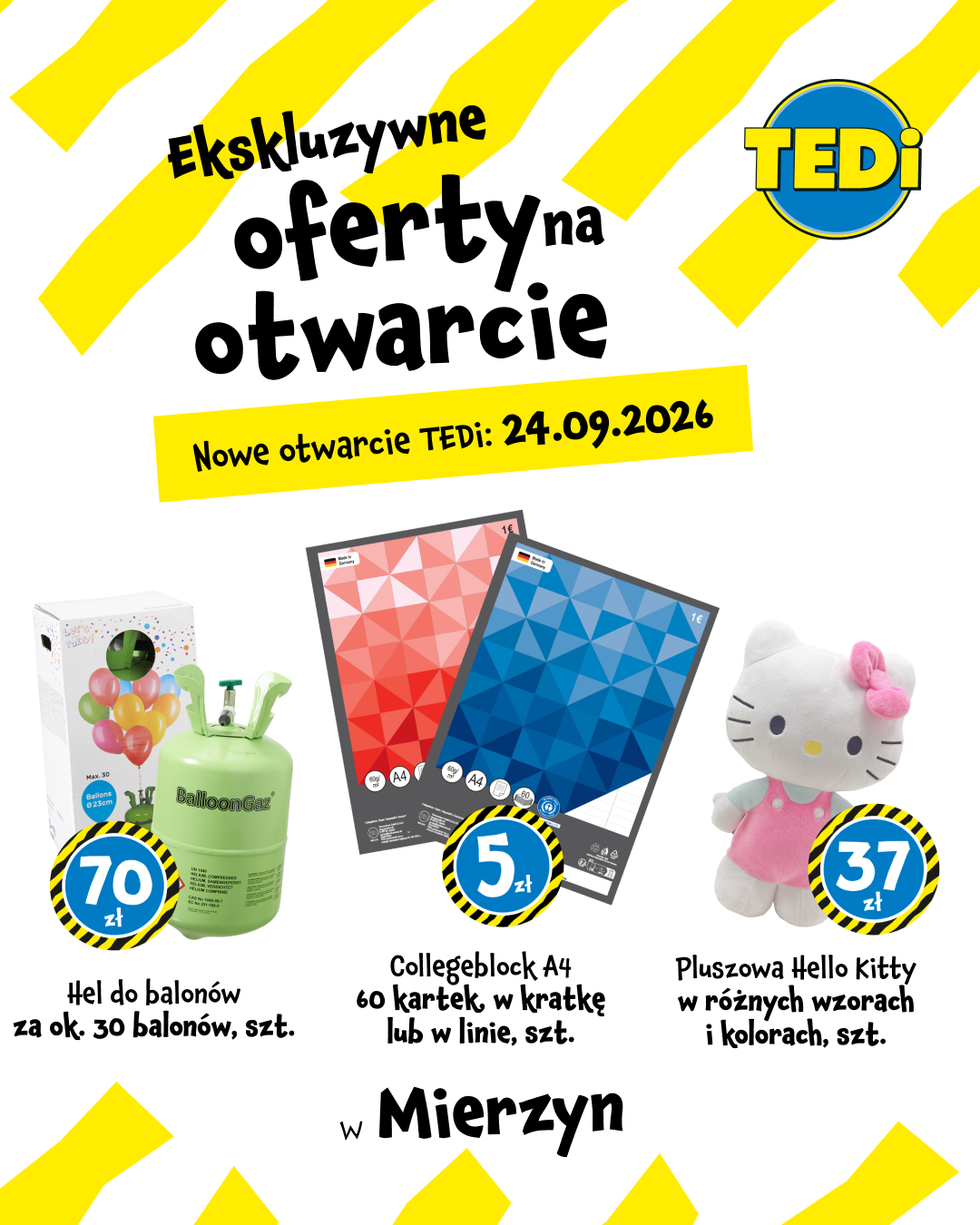 TEDi Polska Facebook ad: 72-006 Mierzyn, ul. Spółdzielców 32 A