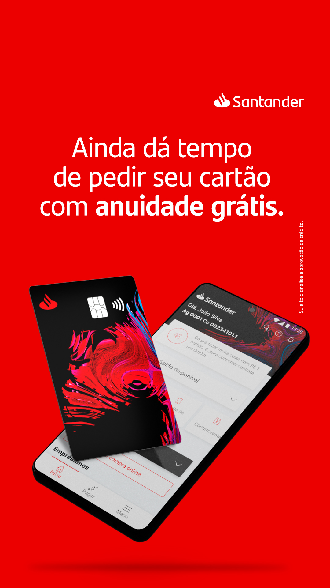 Santander Brasil Facebook ad