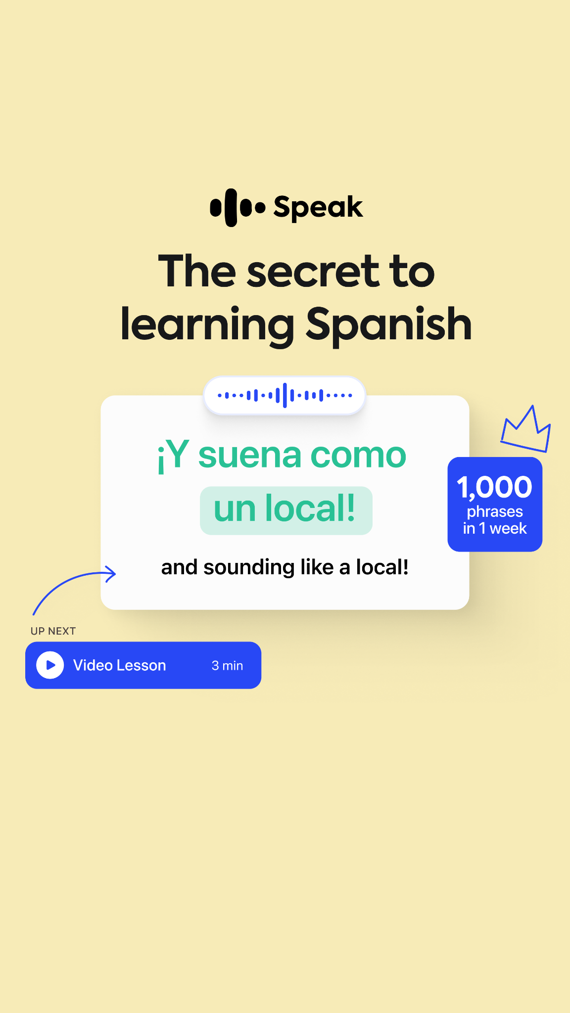 Speak Facebook ad