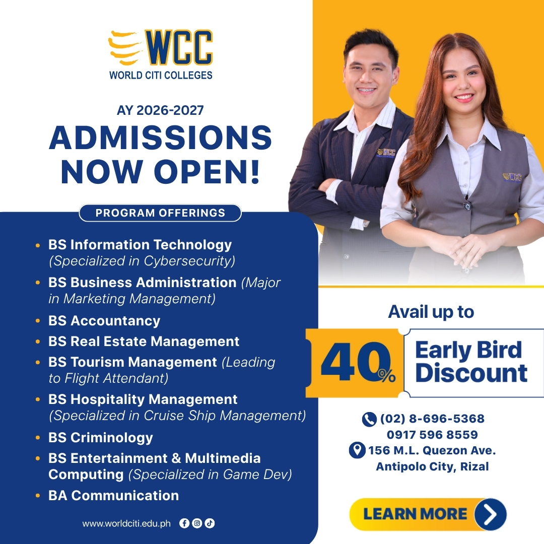 World Citi Colleges Antipolo City Facebook ad