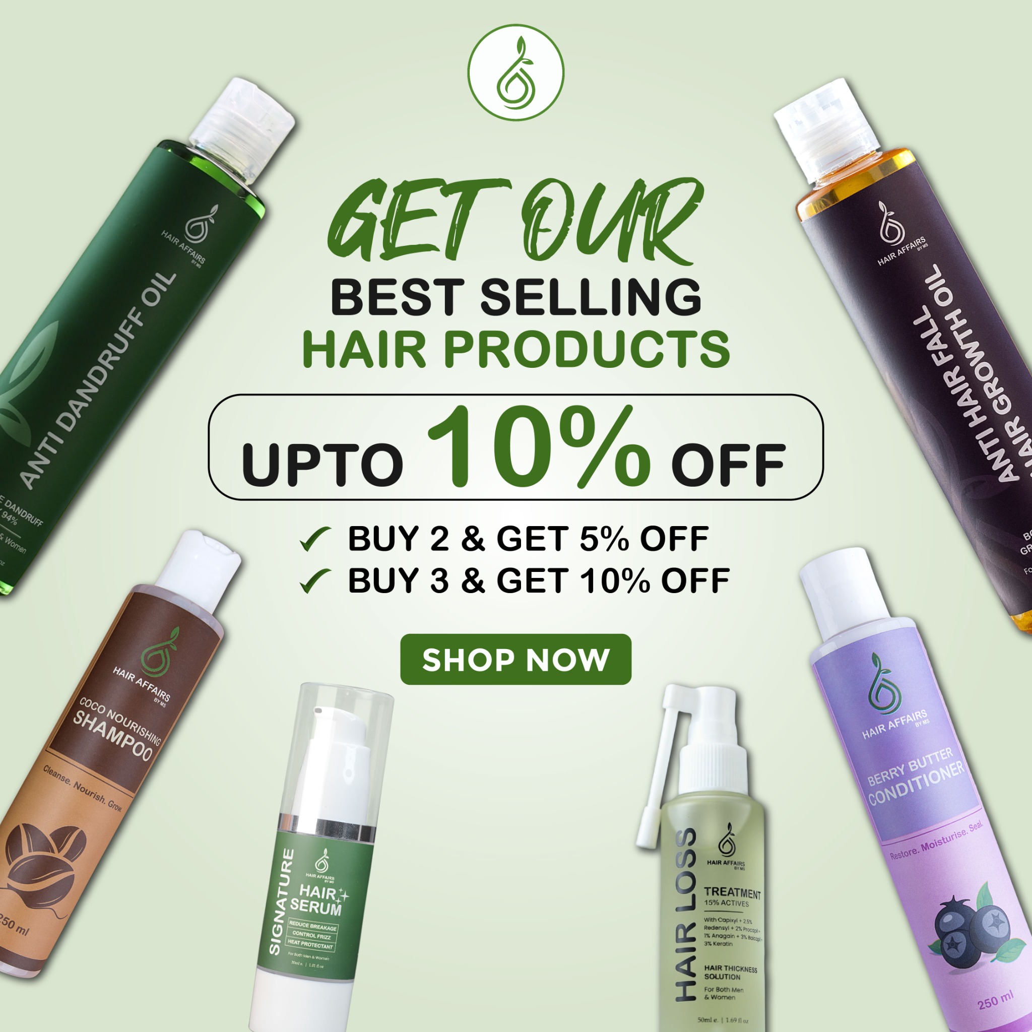 Hair Affairs by MS Facebook ad: Why settle for one when you can have…