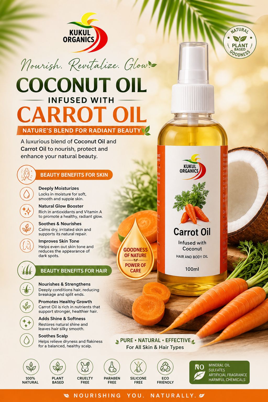 Kumul Organic Facebook ad: Every bottle you buy is more than just…