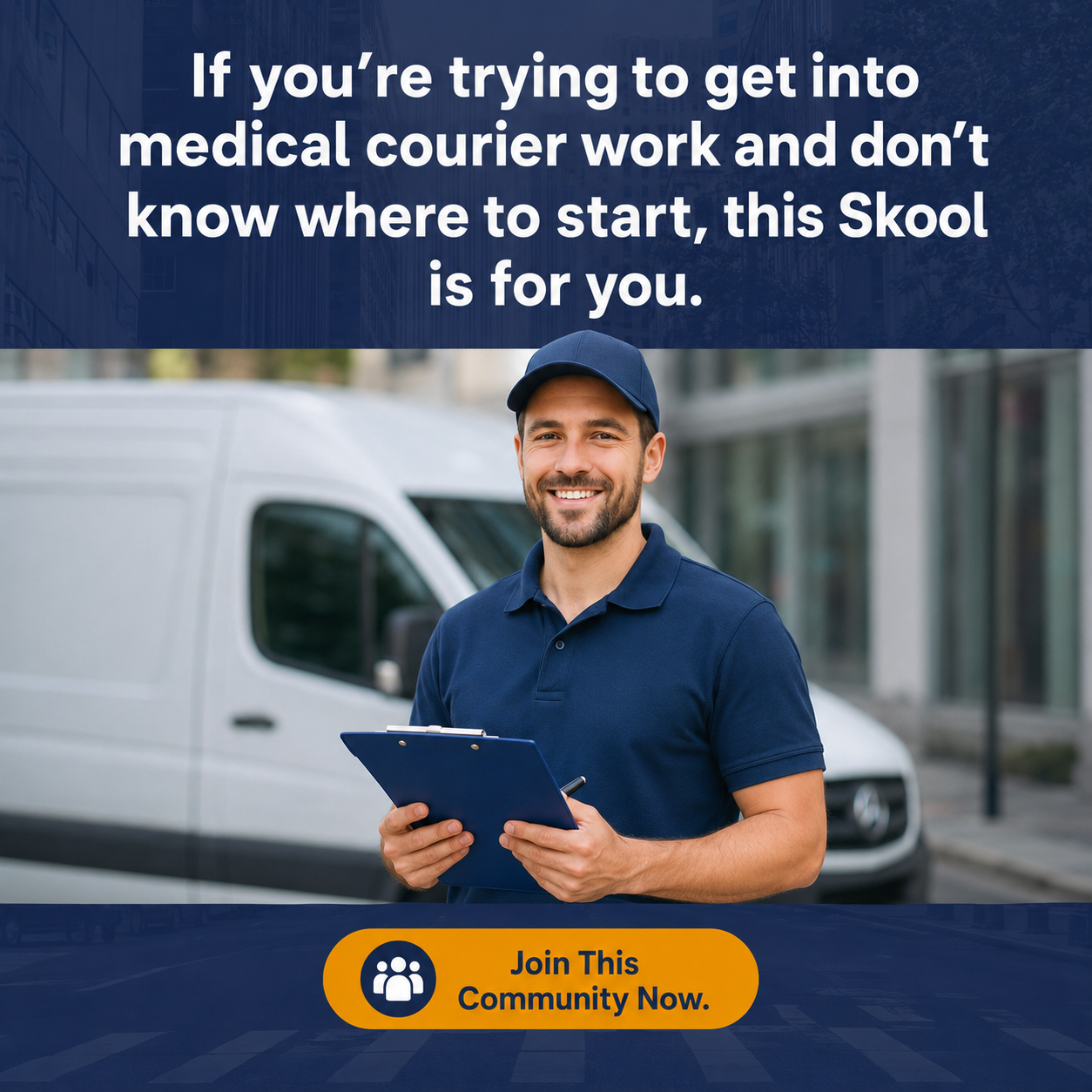 Skool Facebook ad