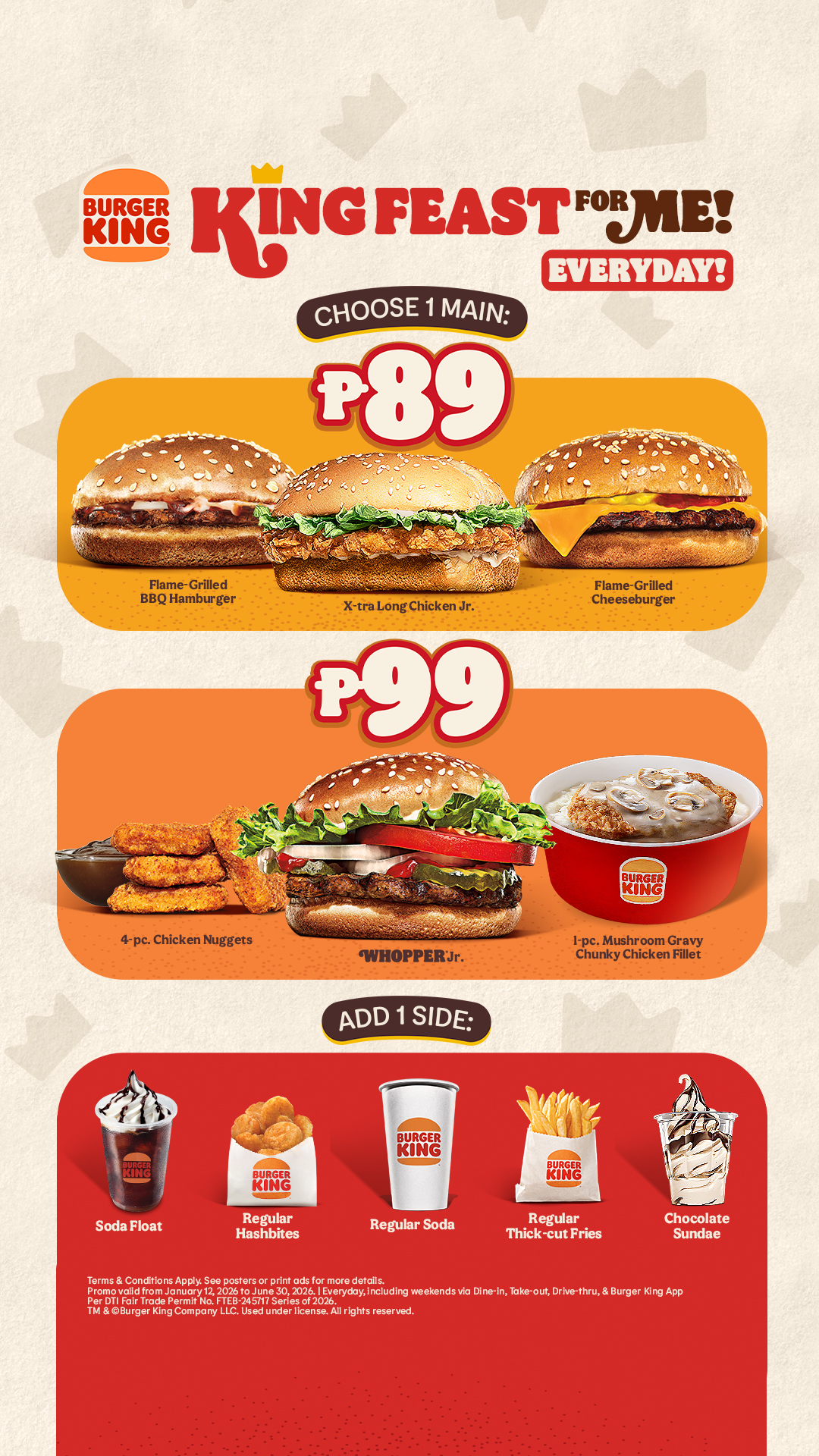 Burger King Philippines Facebook ad