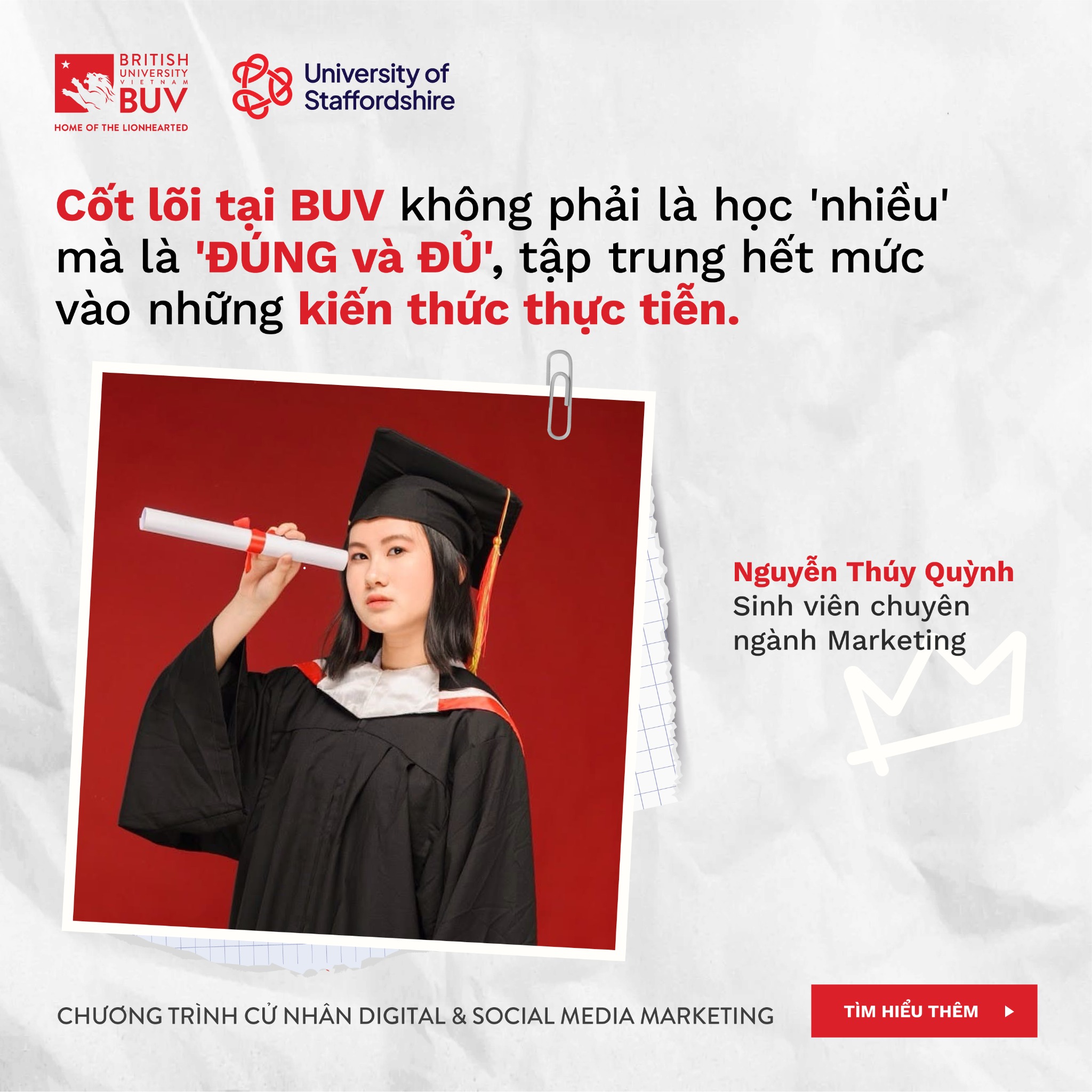 British University Vietnam - BUV Facebook ad