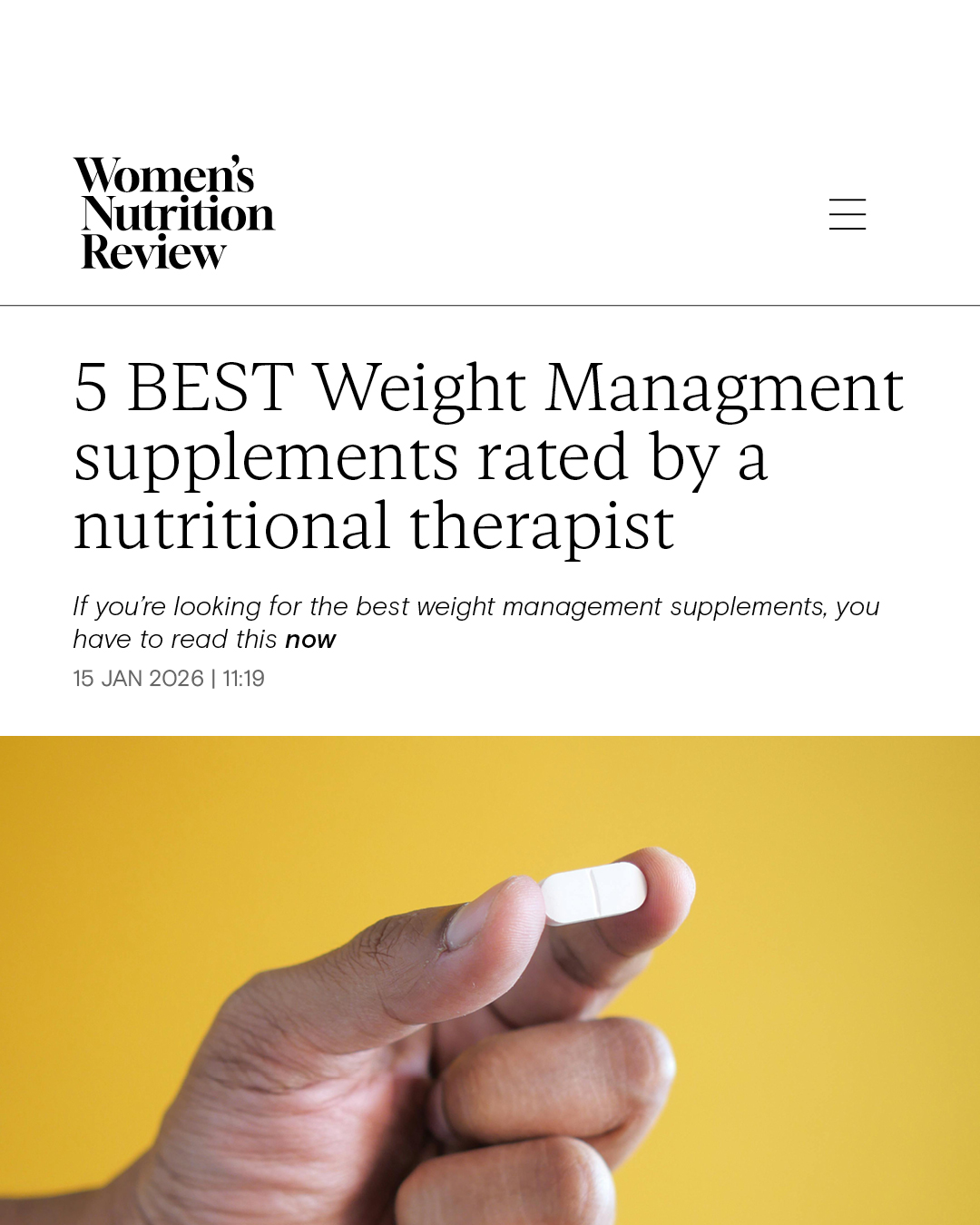 Women's Nutrition Review Facebook ad