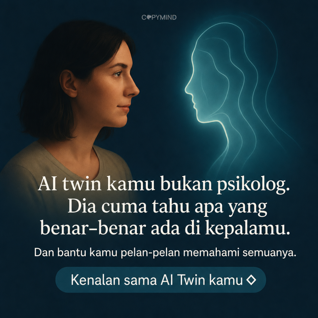 Copymind: reflection with AI twin Facebook ad