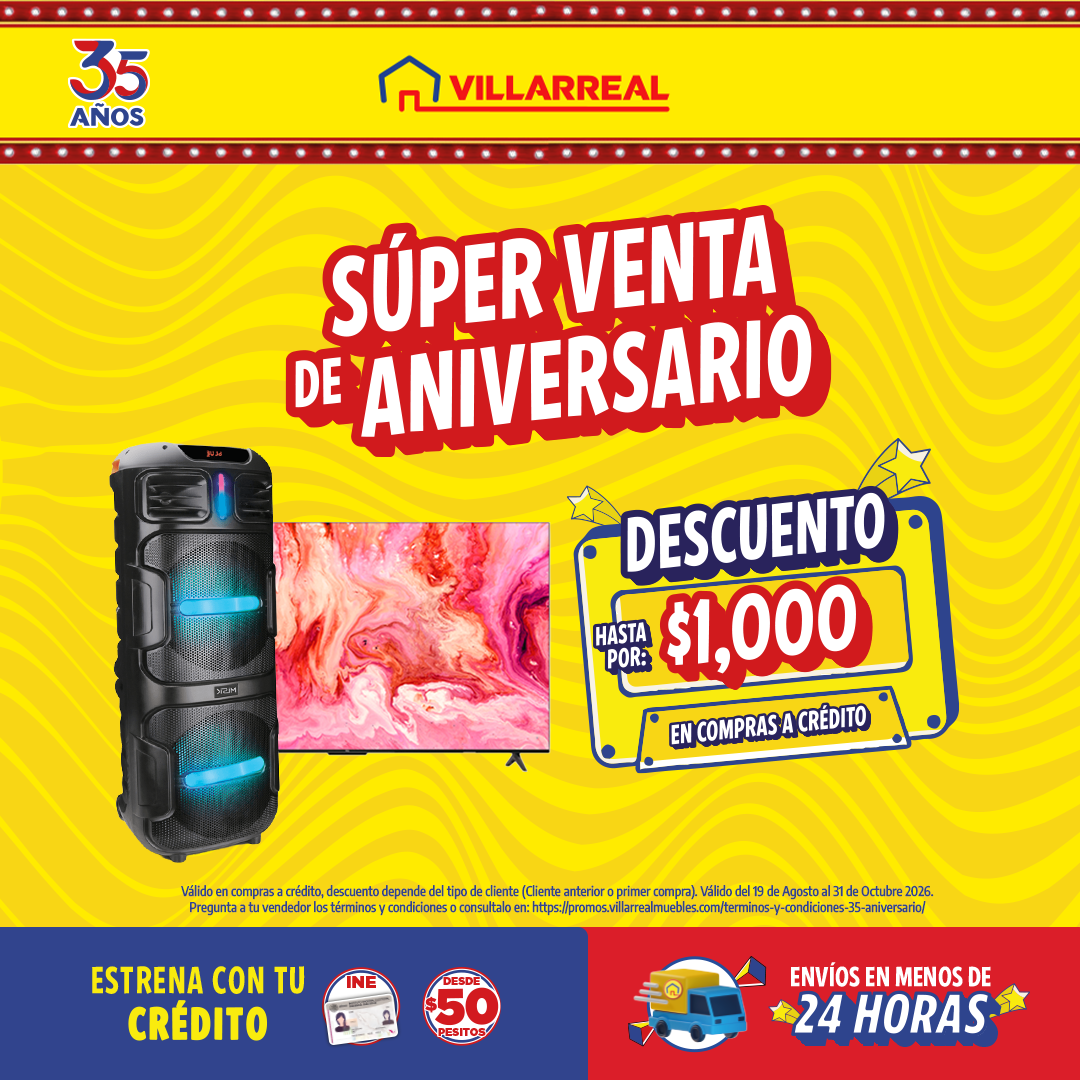 Villarreal Muebles Facebook ad: Estrena hoy