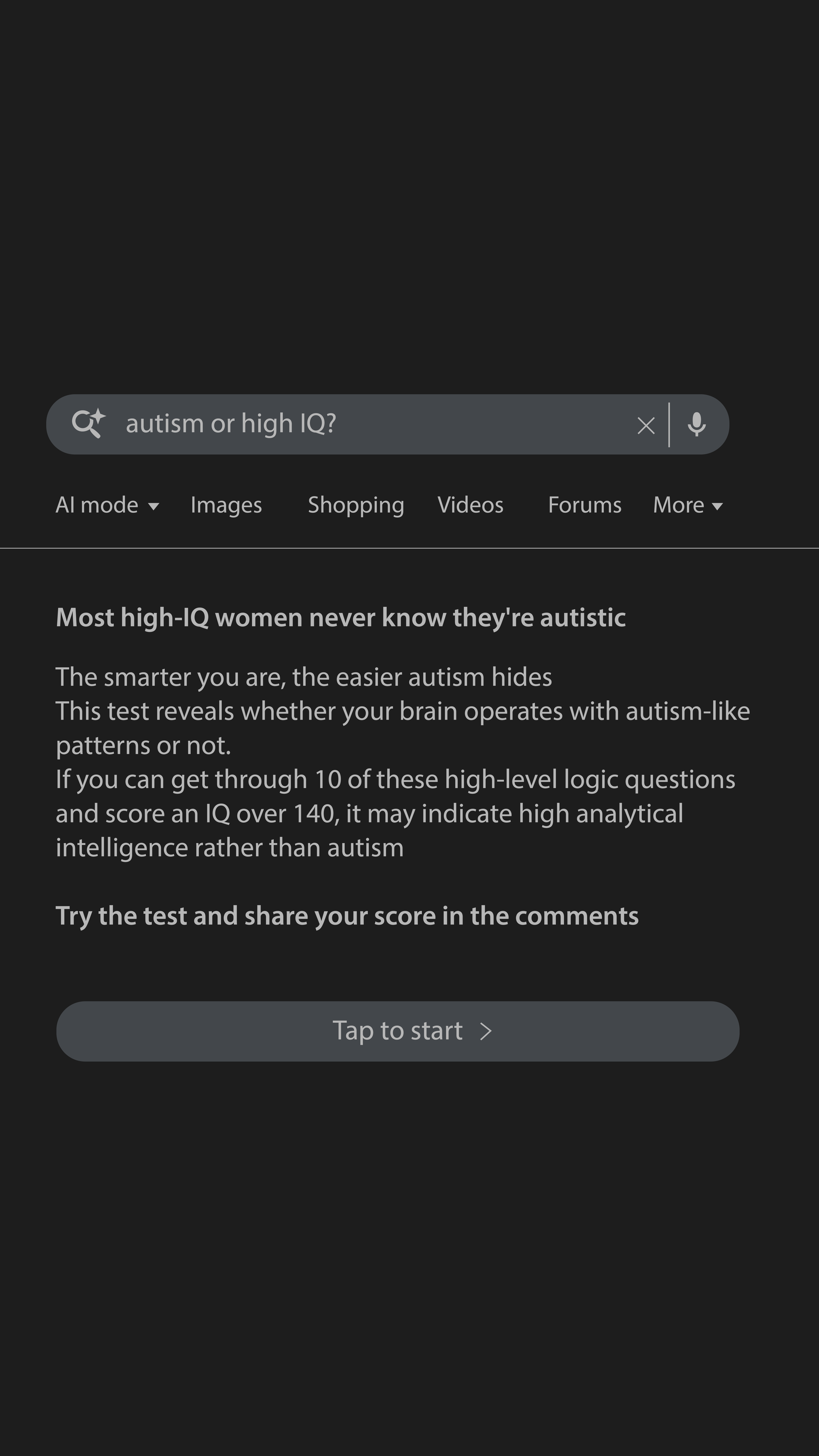 Brain Health Check Facebook ad