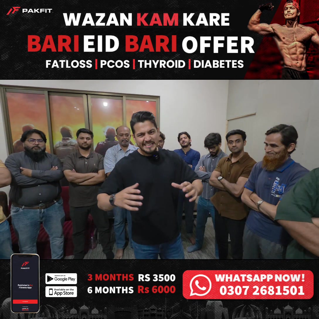 Learn to Burn Powered by PakFit Facebook ad: 6 Months Consultation in only