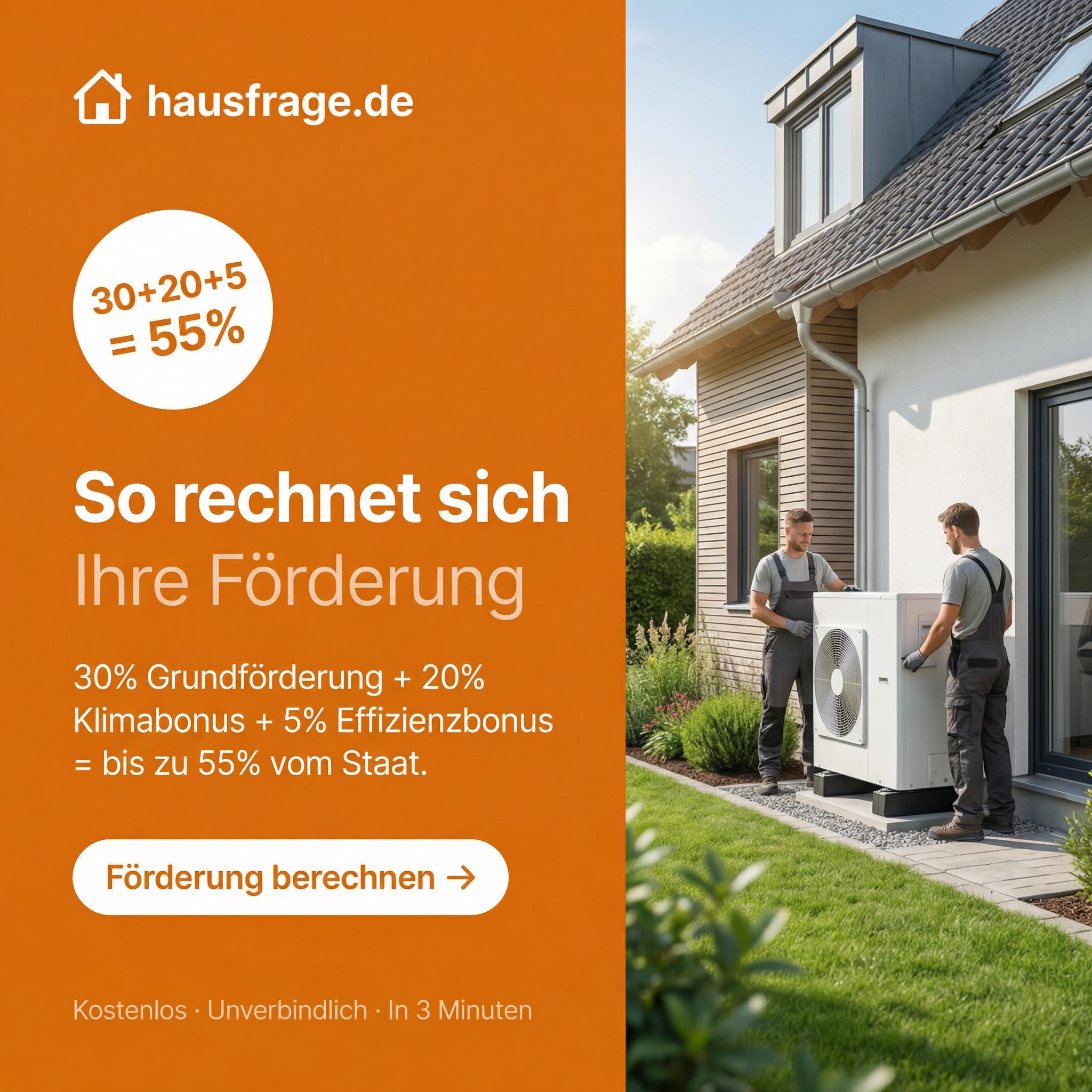Hausfrage Facebook ad