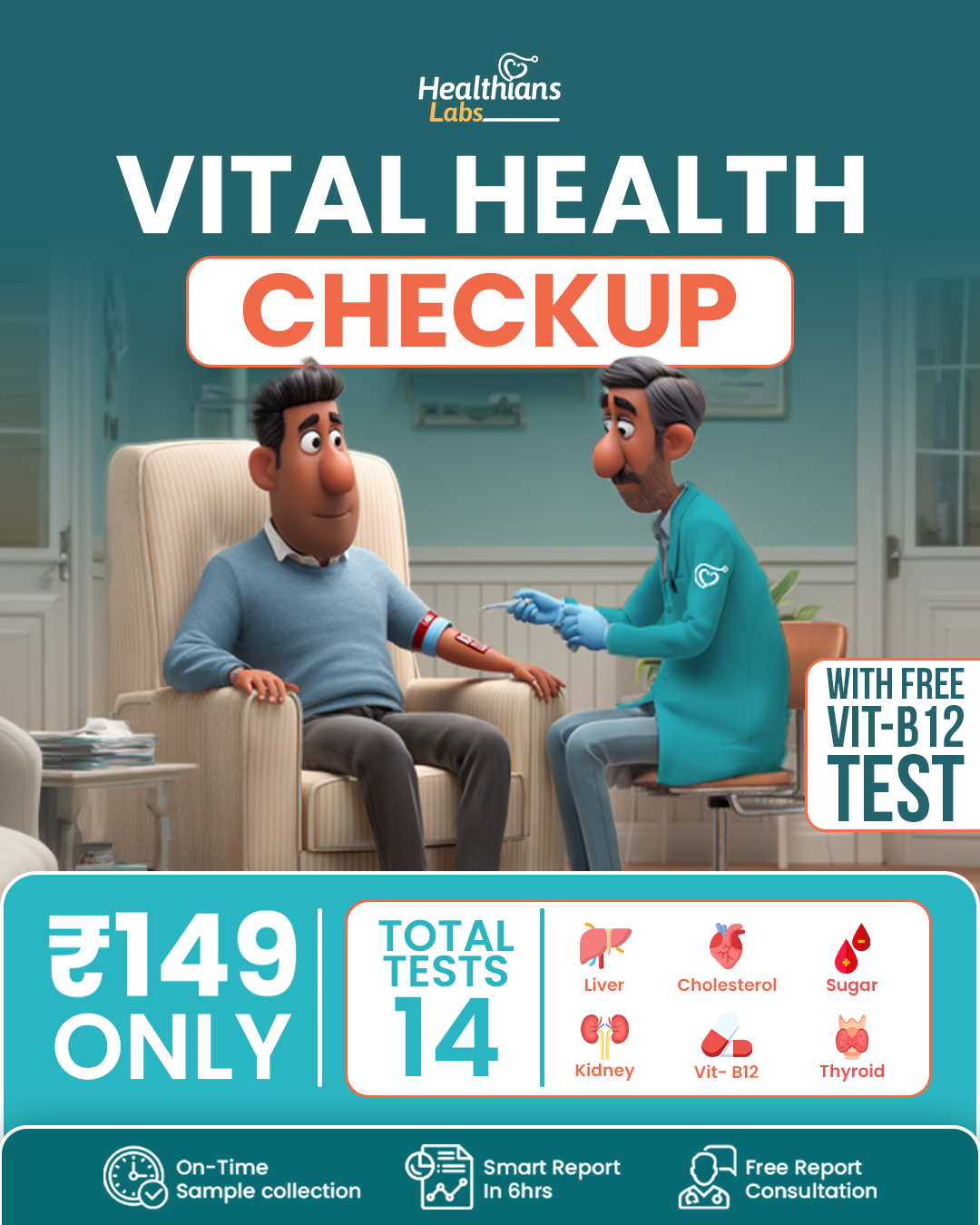 Healthians Facebook ad