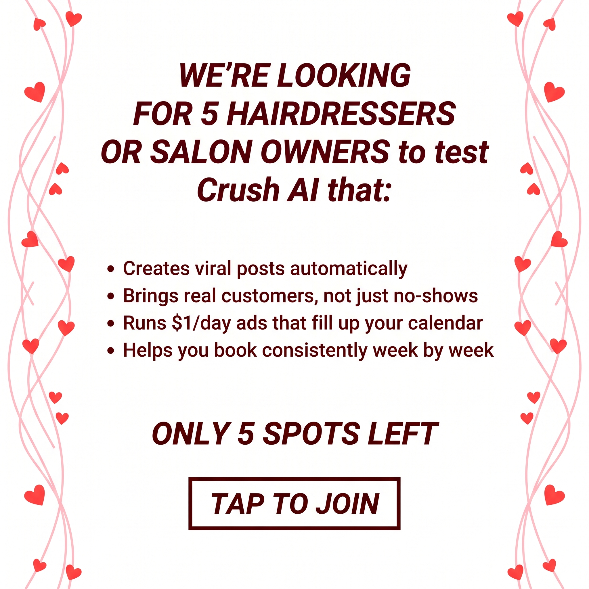 trycrush.ai Facebook ad
