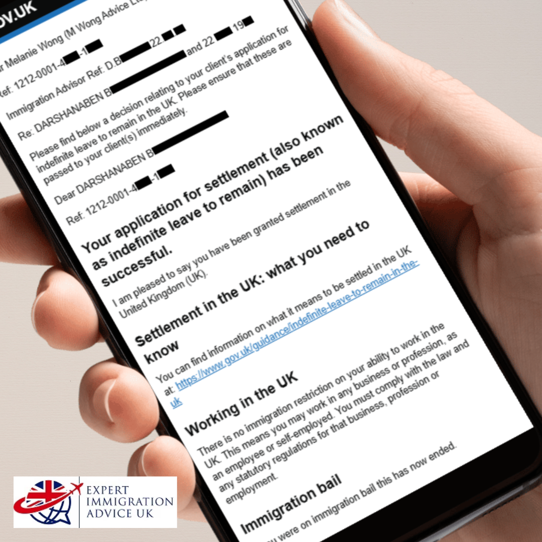 Expert Immigration Advice UK - Melanie Wong Facebook ad