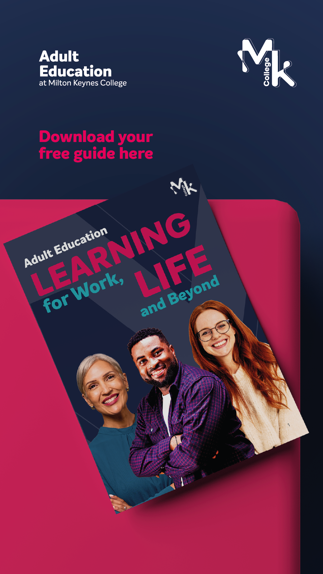 Milton Keynes College Facebook ad