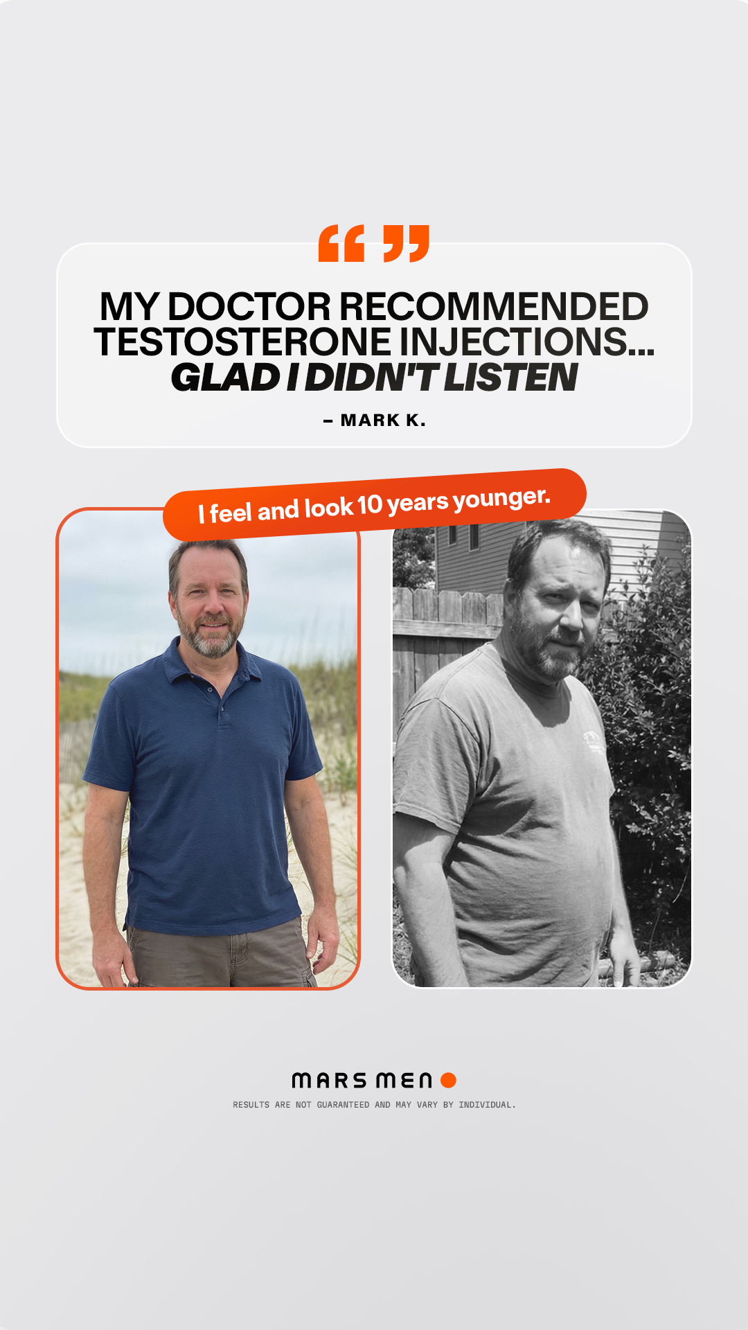 Mars Men Facebook ad