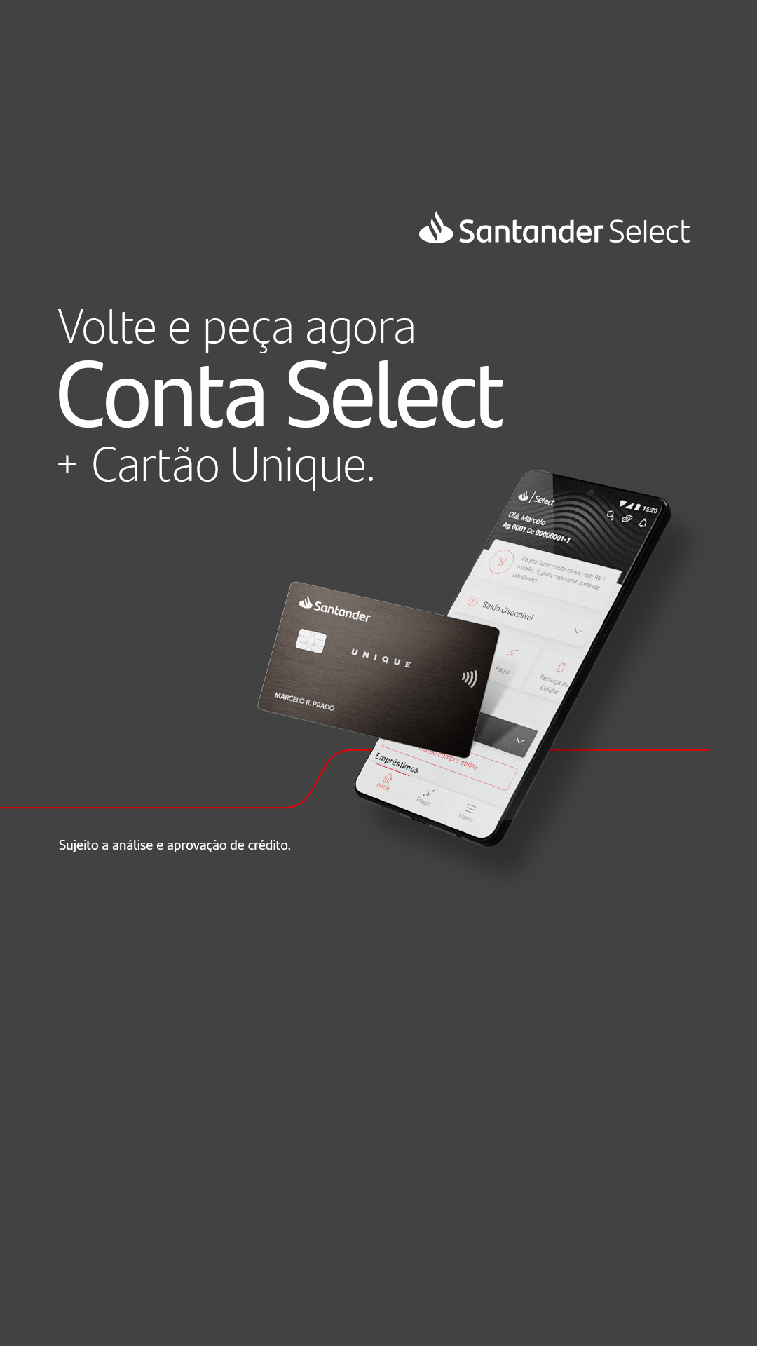 Santander Select Facebook ad