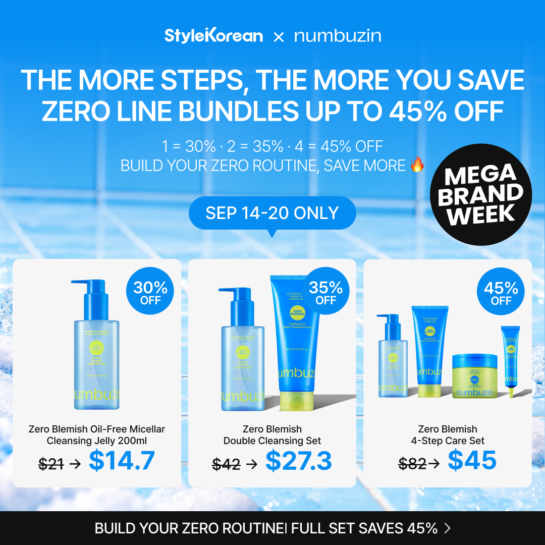 StyleKorean Facebook ad: Zero Blemish Launch Sale, Up to 70% OFF