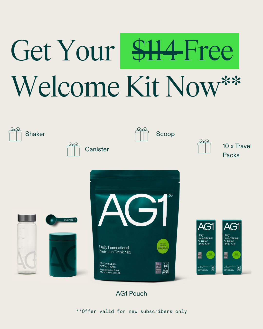 AG1 by Athletic Greens Facebook ad