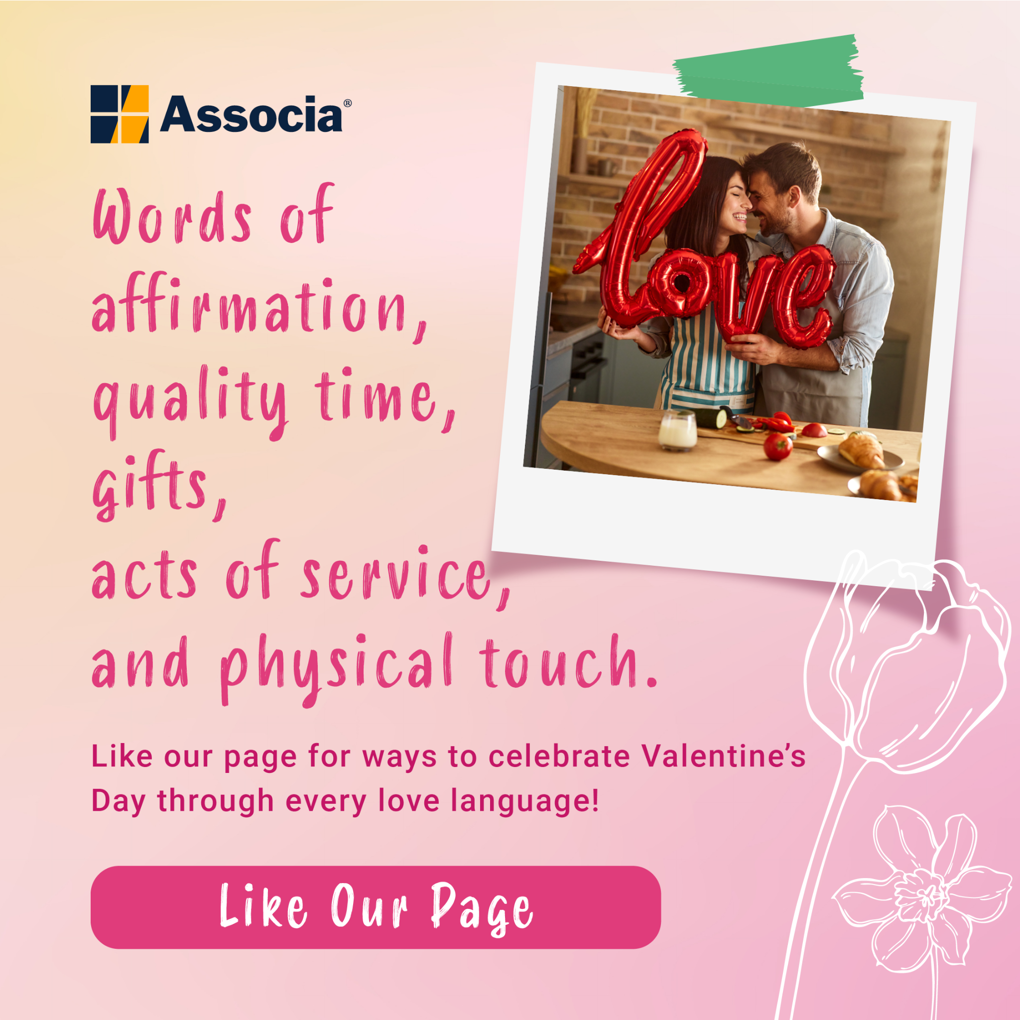 Associa Facebook ad: Skip the clichés this Valentine’s Day.