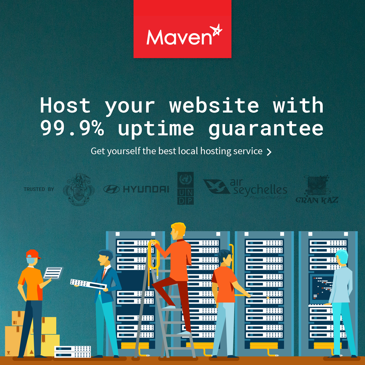 Seyhost by Maven Facebook ad