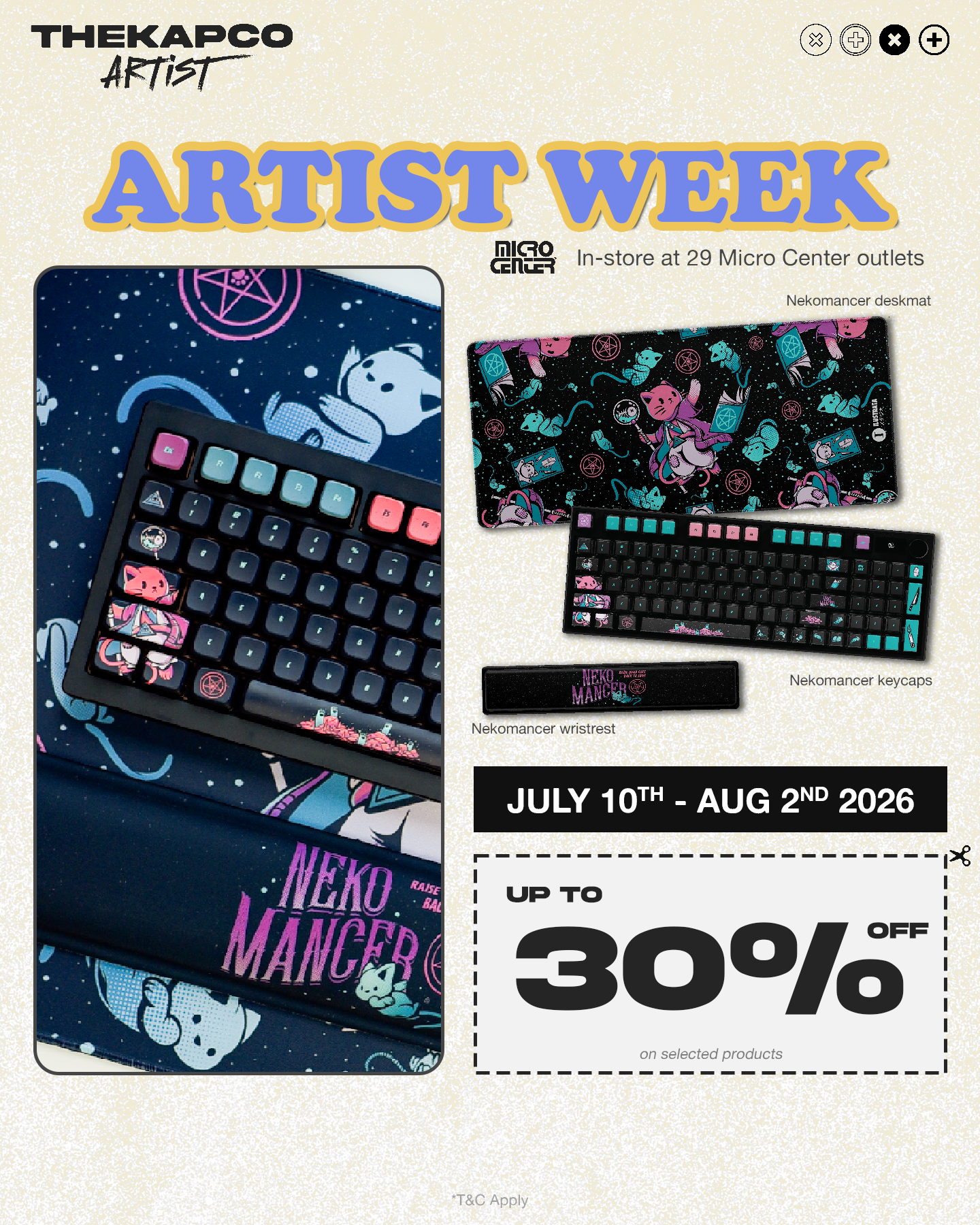 Thekapco Facebook ad: Available at Micro Center