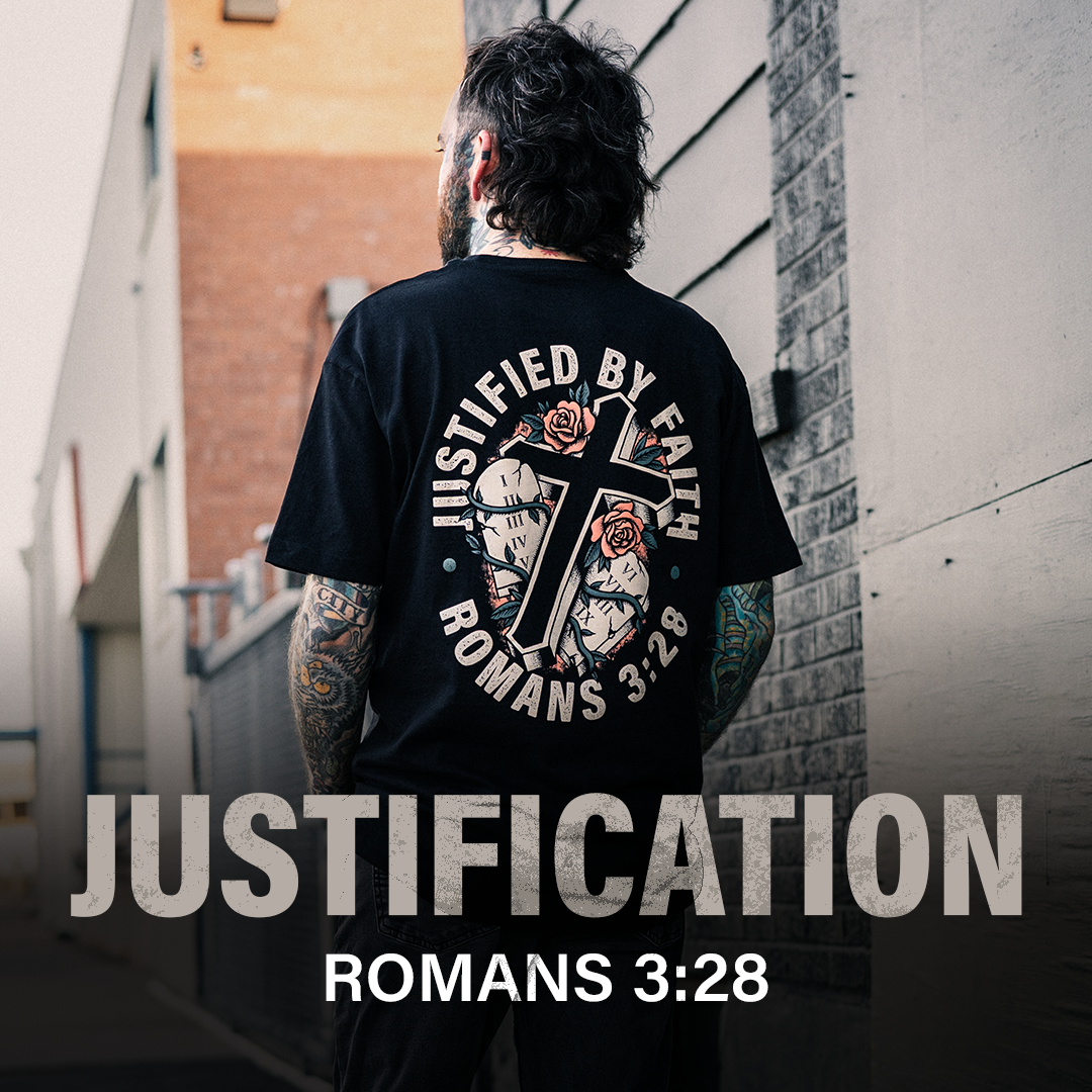Disciple Threads Facebook ad: Justified by faith. Not performance.
