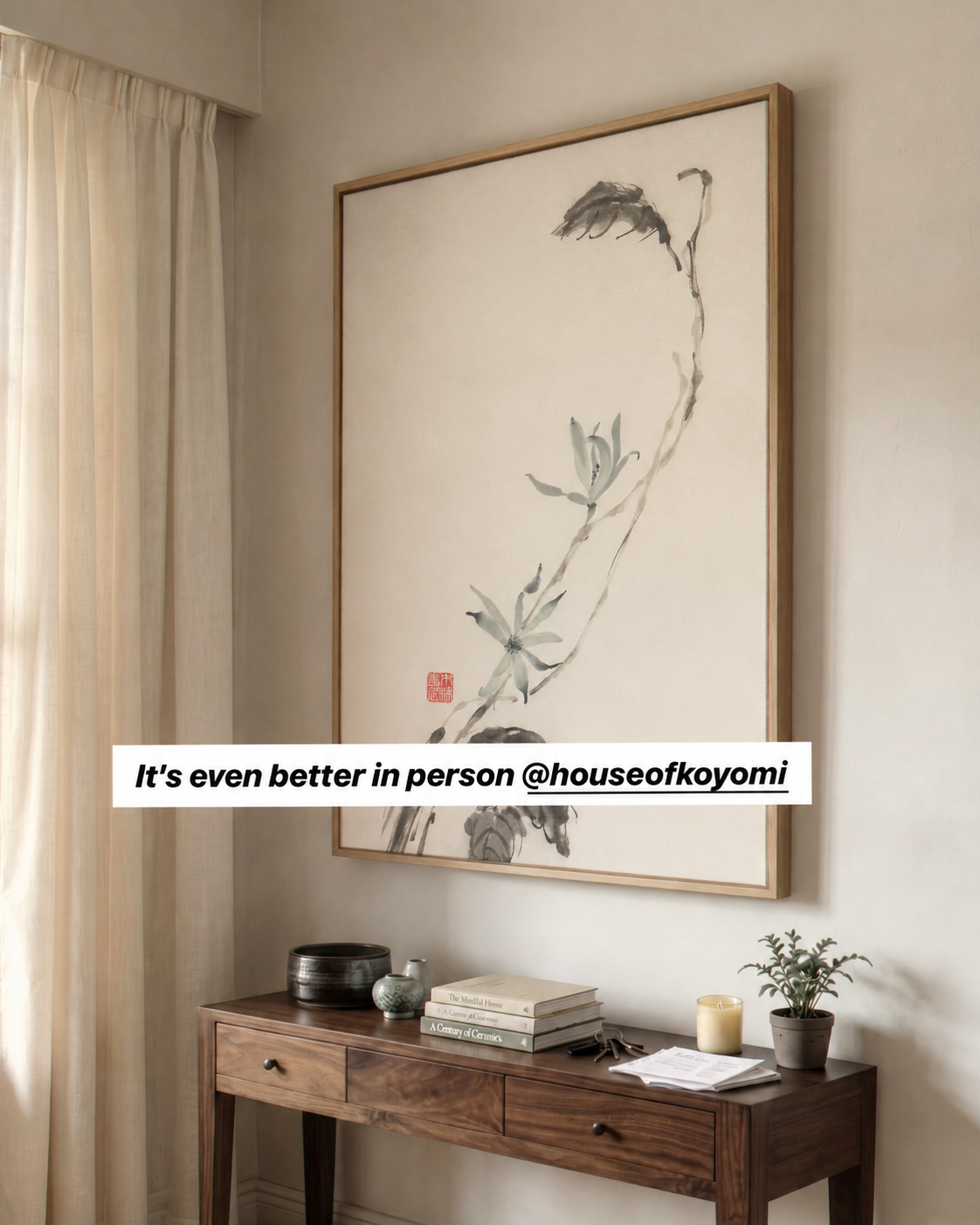 House of koyomi Facebook ad: Shop art that was made for your space.